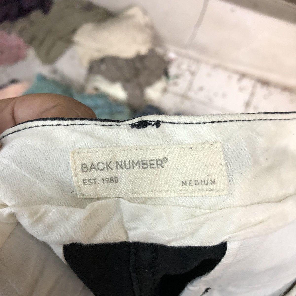 Japanese Brand × Vintage DL Back Number Black Casual Pants #S2796 Size US 29 - 16 Thumbnail