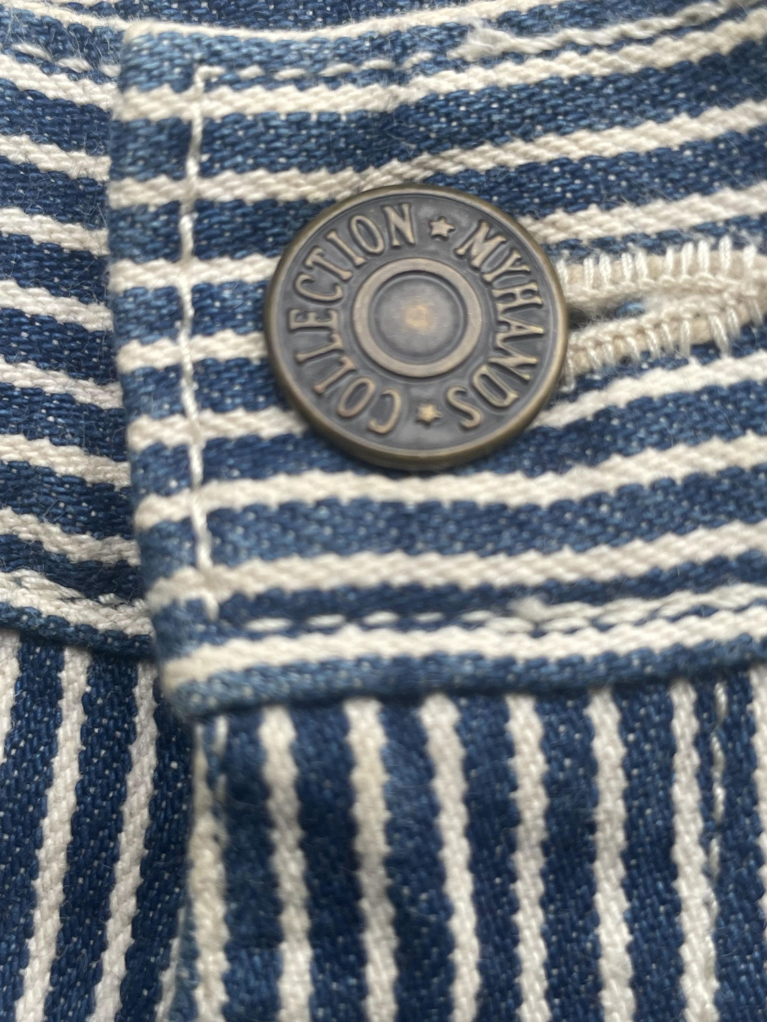 Japanese Brand Vintage Hickory Myhands Collection Workers Denim Size US 30 / EU 46 - 5 Thumbnail