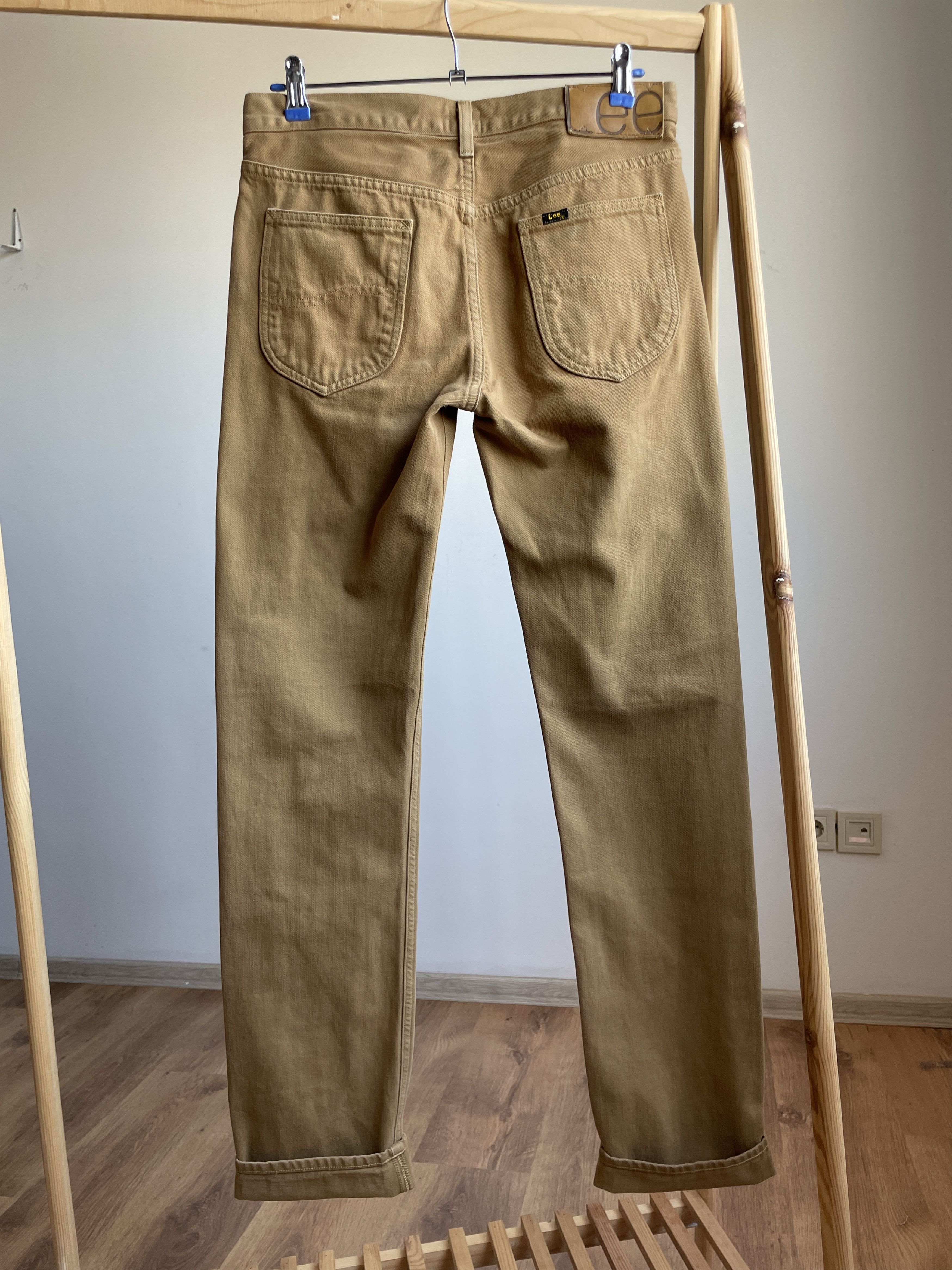 Lee Lee 101 Slim Brown Selvedge Denim Size 30x34 Size US 30 / EU 46 - 2 Thumbnail