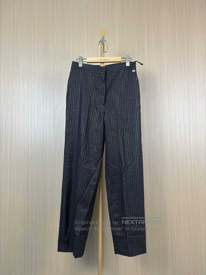 Chanel Chanel Elegant striped casual pants Size 25" / US 0 / IT 36 - 1 Thumbnail
