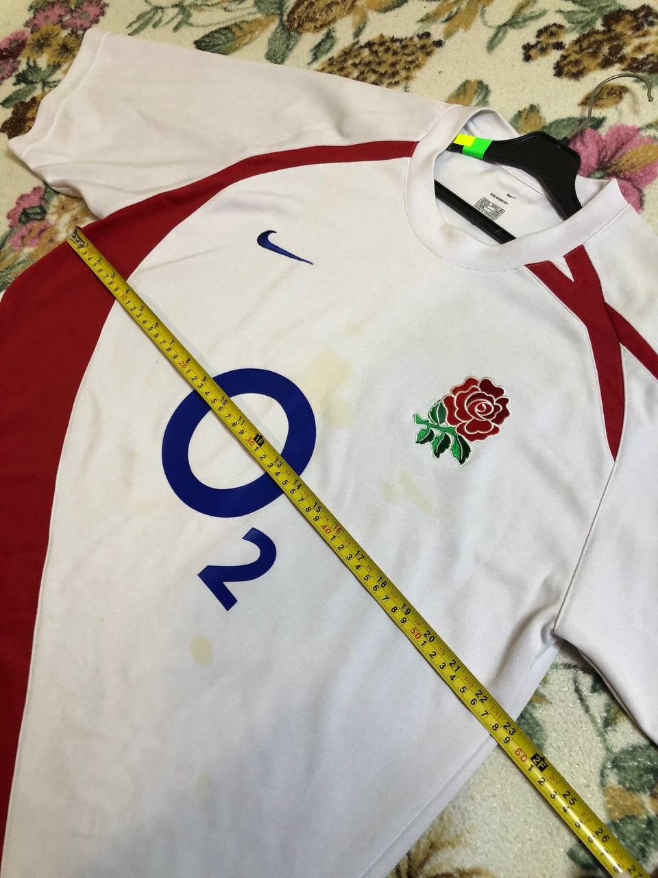 Nike NIKE MEN'S RUGBY UNION ENGLAND HOME SHIRT JERSEY Size US XL / EU 56 / 4 - 9 Thumbnail