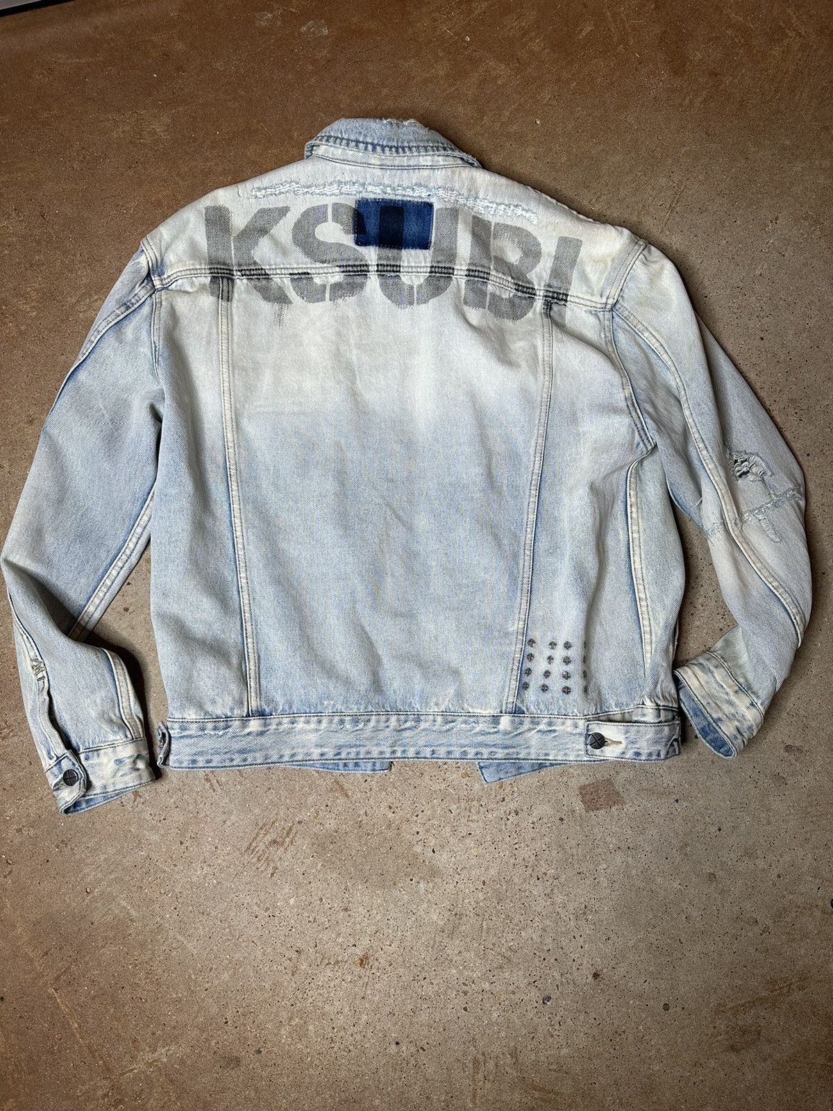 Ksubi Ksubi Acid Wash Denim Jacket Size US M / EU 48-50 / 2 - 2 Thumbnail