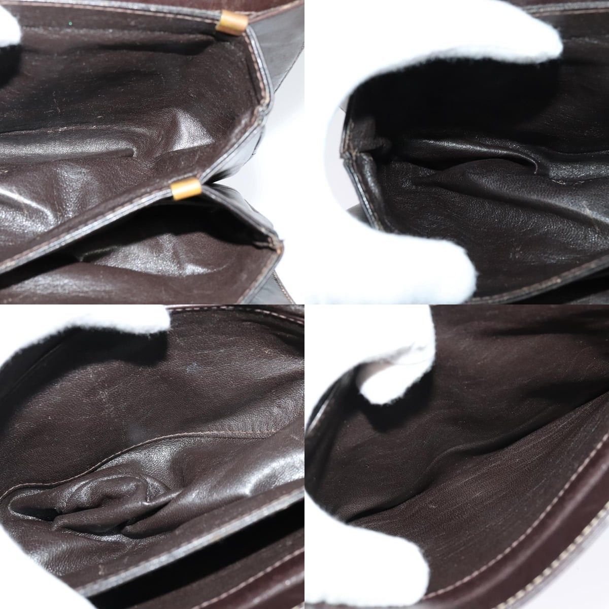 Celine CELINE C Sulky Shoulder Bag Canvas Brown Gold Size ONE SIZE - 12 Thumbnail