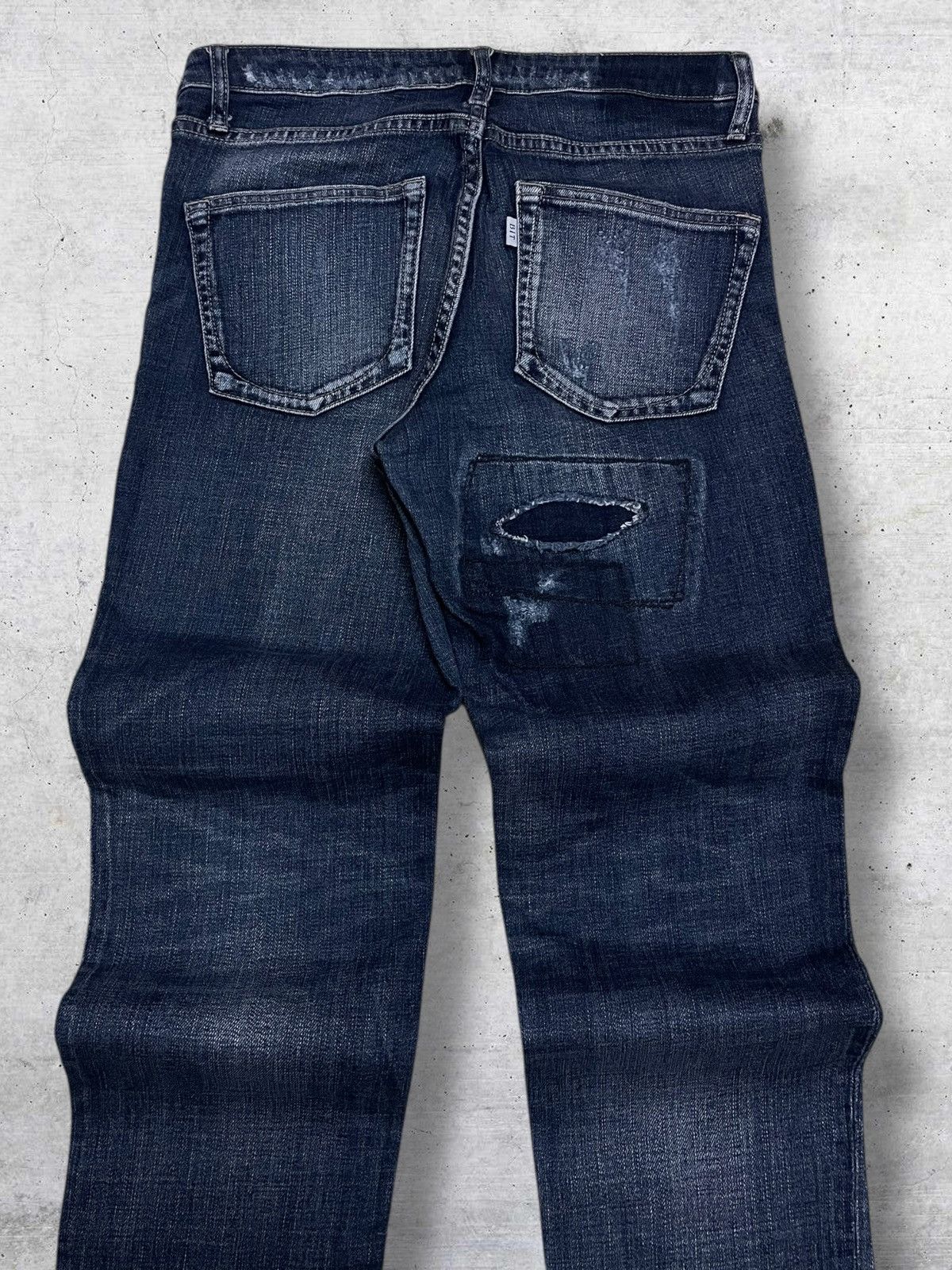 Kapital VINTAGE BIT BLUE 90S JAPAN DESIGNER DISTRESSED RIPPED JEANS Size US 29 - 13 Thumbnail