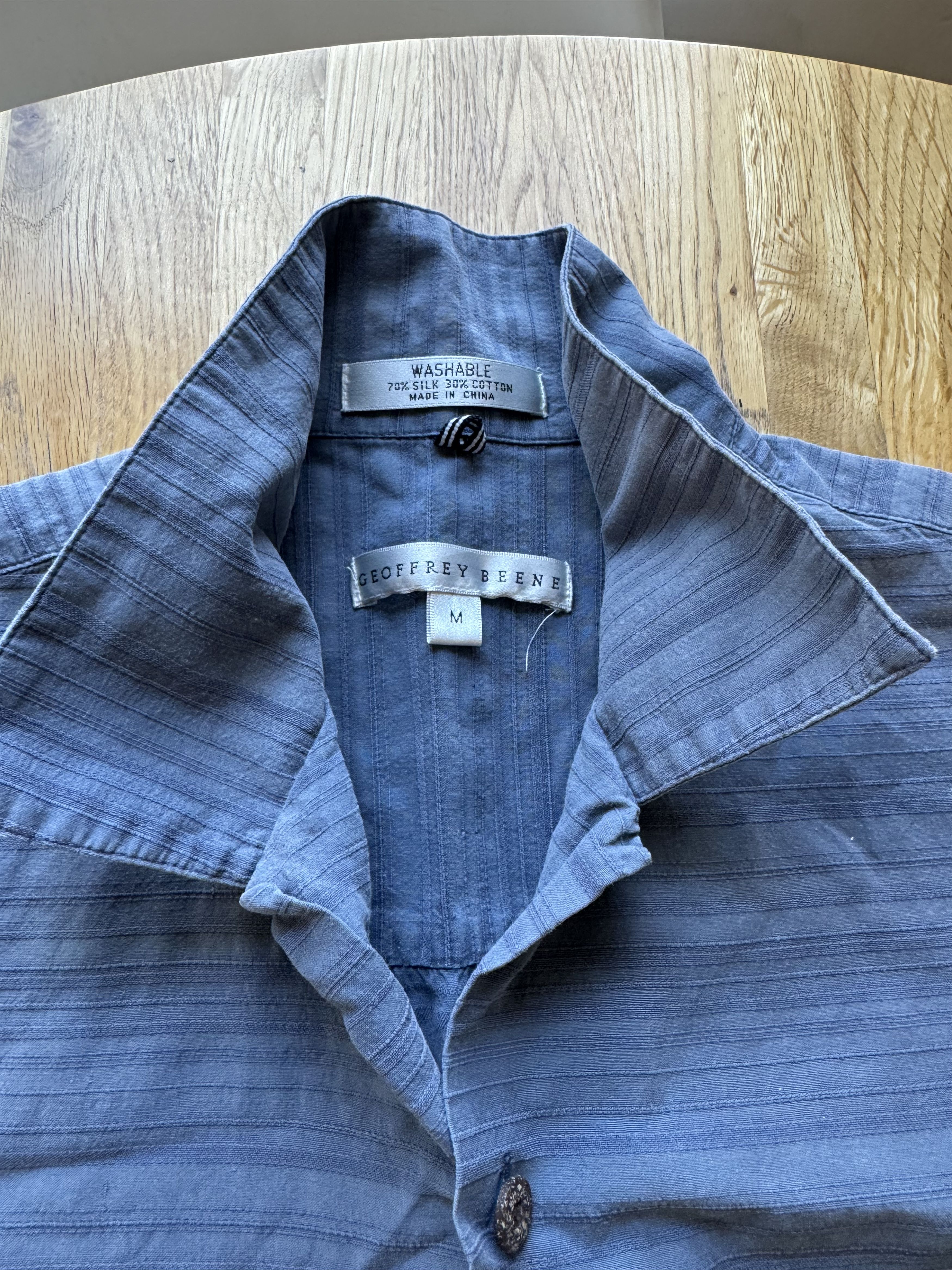 Other Vintage Geoffrey Beene 90s Silk Shirt Size US M / EU 48-50 / 2 - 2 Thumbnail