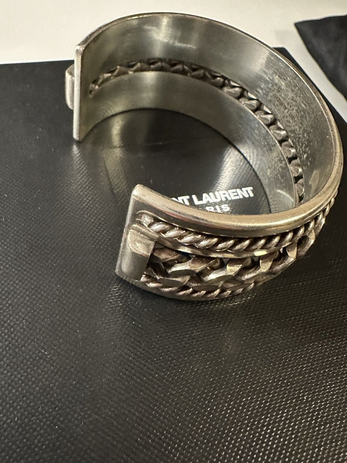 Saint Laurent Paris Saint Laurent ss15 psych rock silver bracelet Size ONE SIZE - 9 Thumbnail