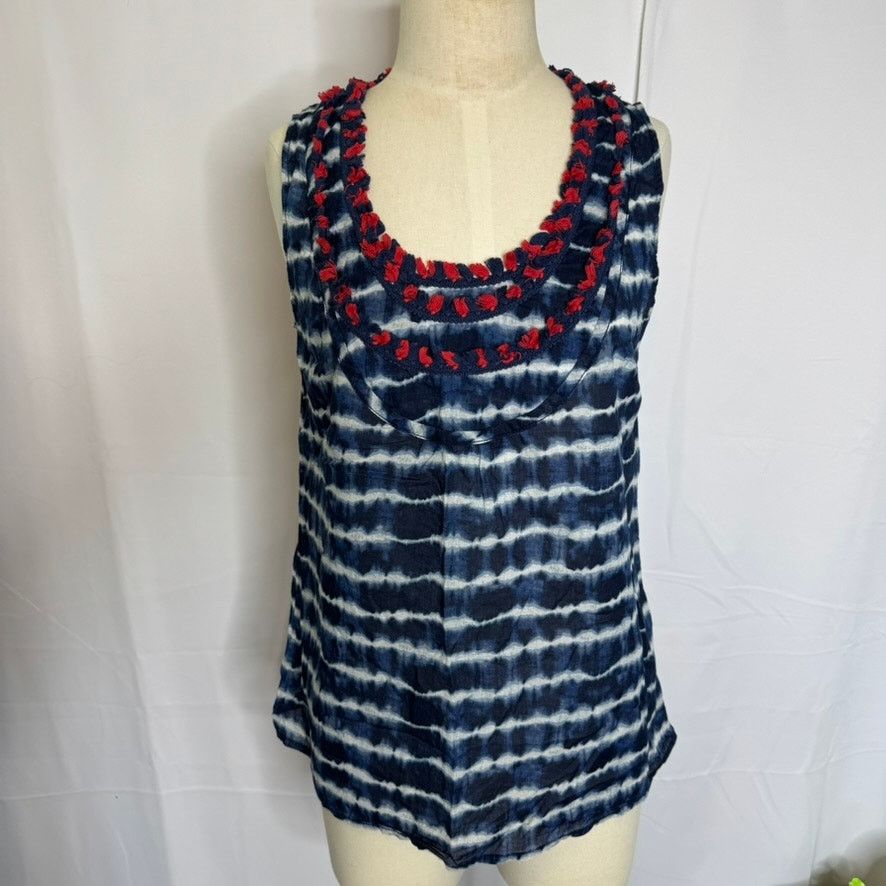 Tory Burch Tory Burch Tie Dye Tassel Tank Top Boho Festival Size 6 Size M / US 6-8 / IT 42-44 - 1 Thumbnail