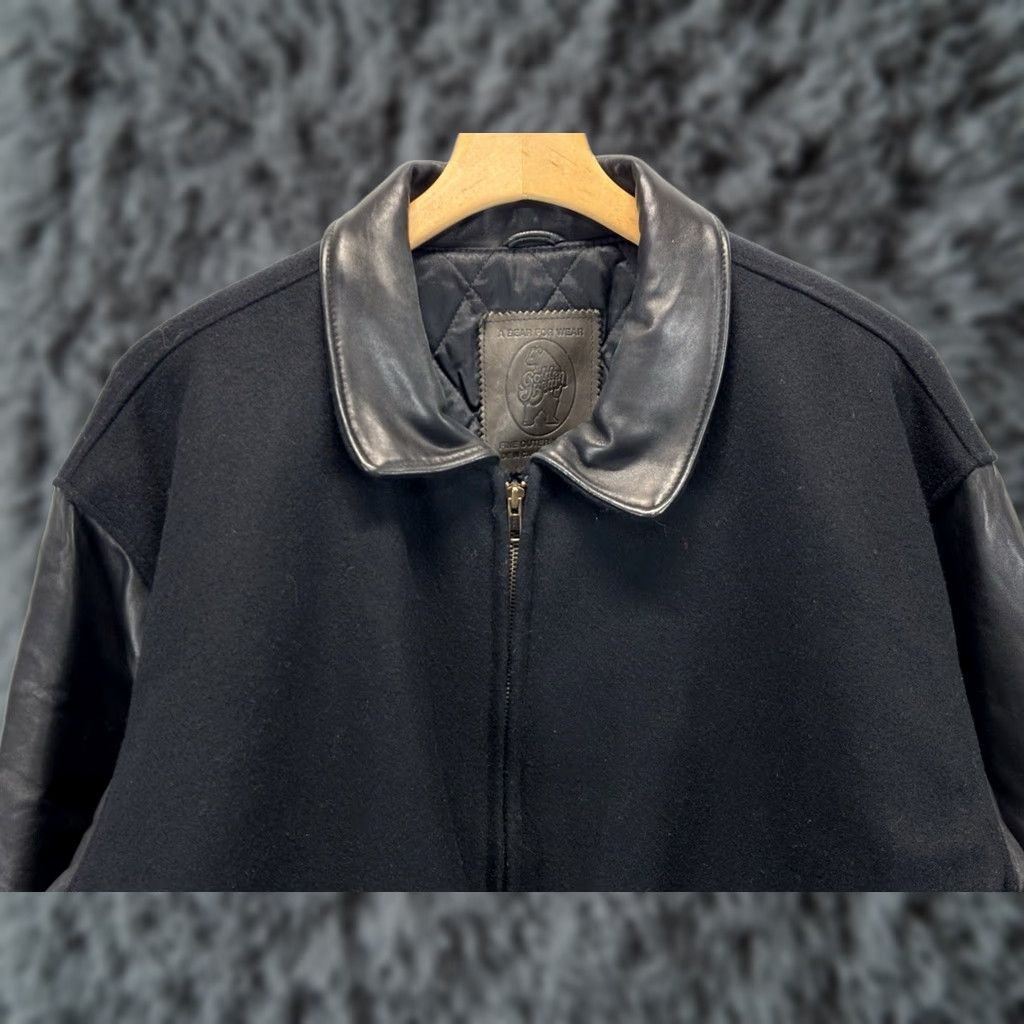 Golden Bear Golden Bear Jacket Mens XL Wool Leather Bomber Style Varsity Wool Blk USA Made Slim Zip Size US XL / EU 56 / 4 - 1 Thumbnail