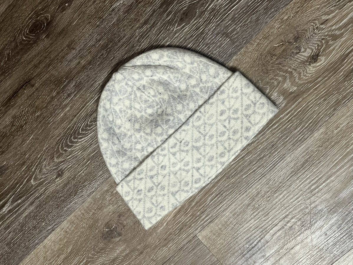 White/Grey Monogram Beanie