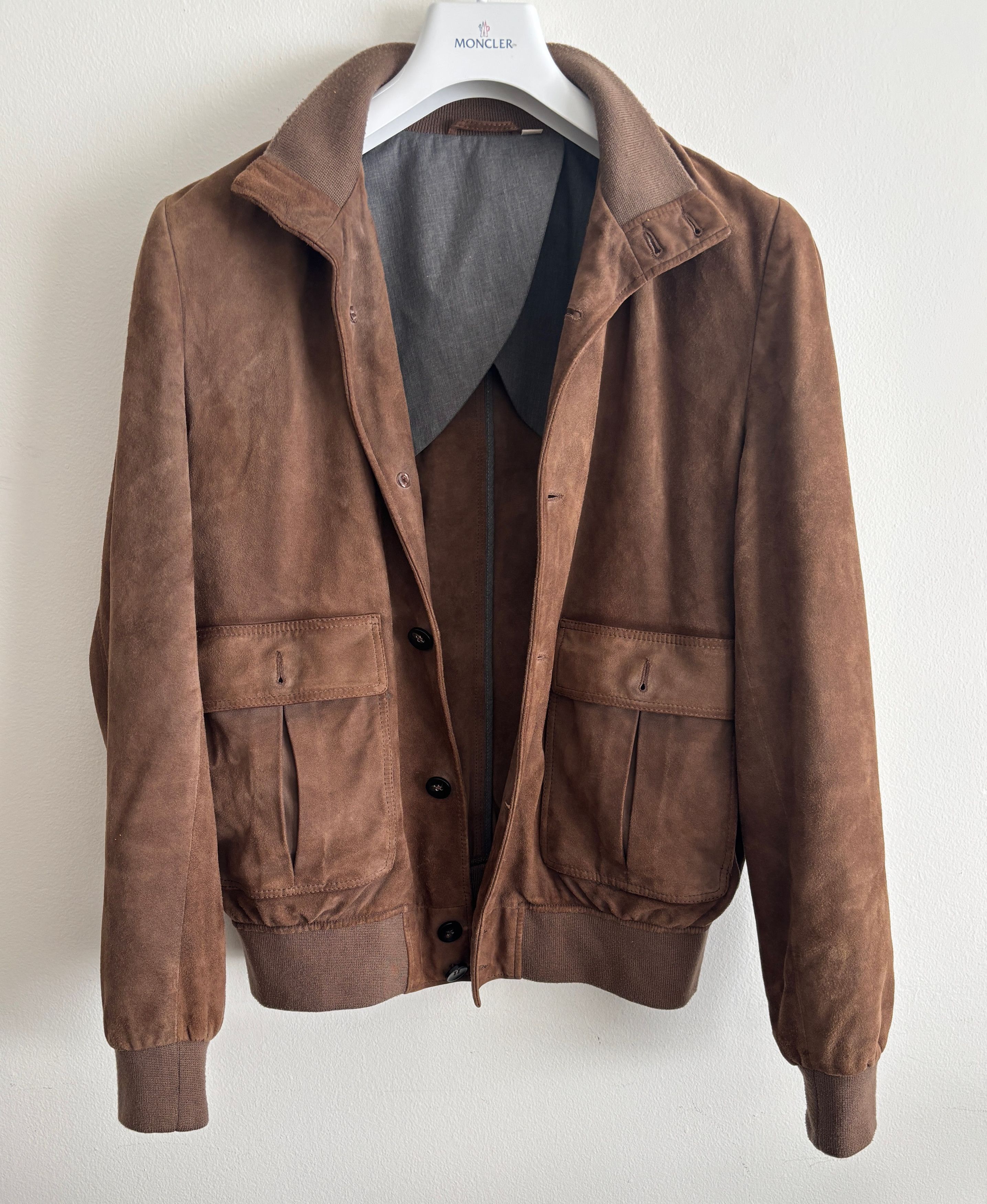 Suitsupply $950 Brown Suede Blouson Bomber Jacket - Medium Size US M / EU 48-50 / 2 - 4 Thumbnail