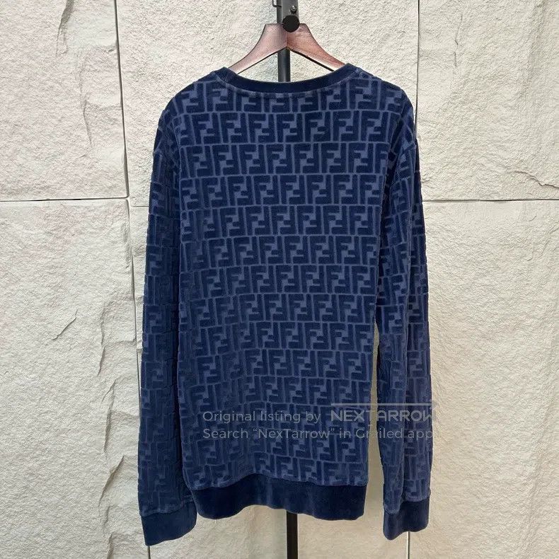 Fendi Fendi Double F Monogrammed Fleece Floral Sweatshirt Size US M / EU 48-50 / 2 - 2 Thumbnail