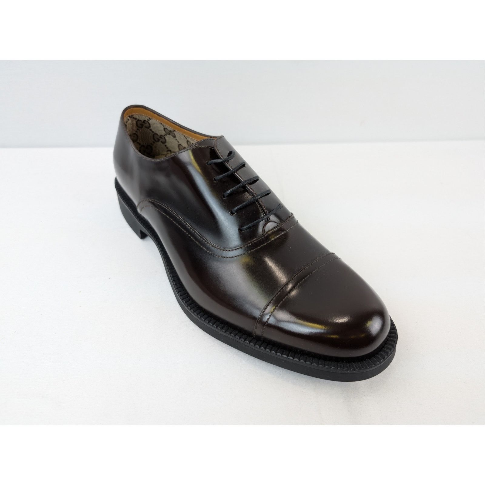 Gucci o1rshd1 Davis Bull men's leather cap-toe oxford shoes Boots Size US 12.5 / EU 45-46 - 3 Thumbnail