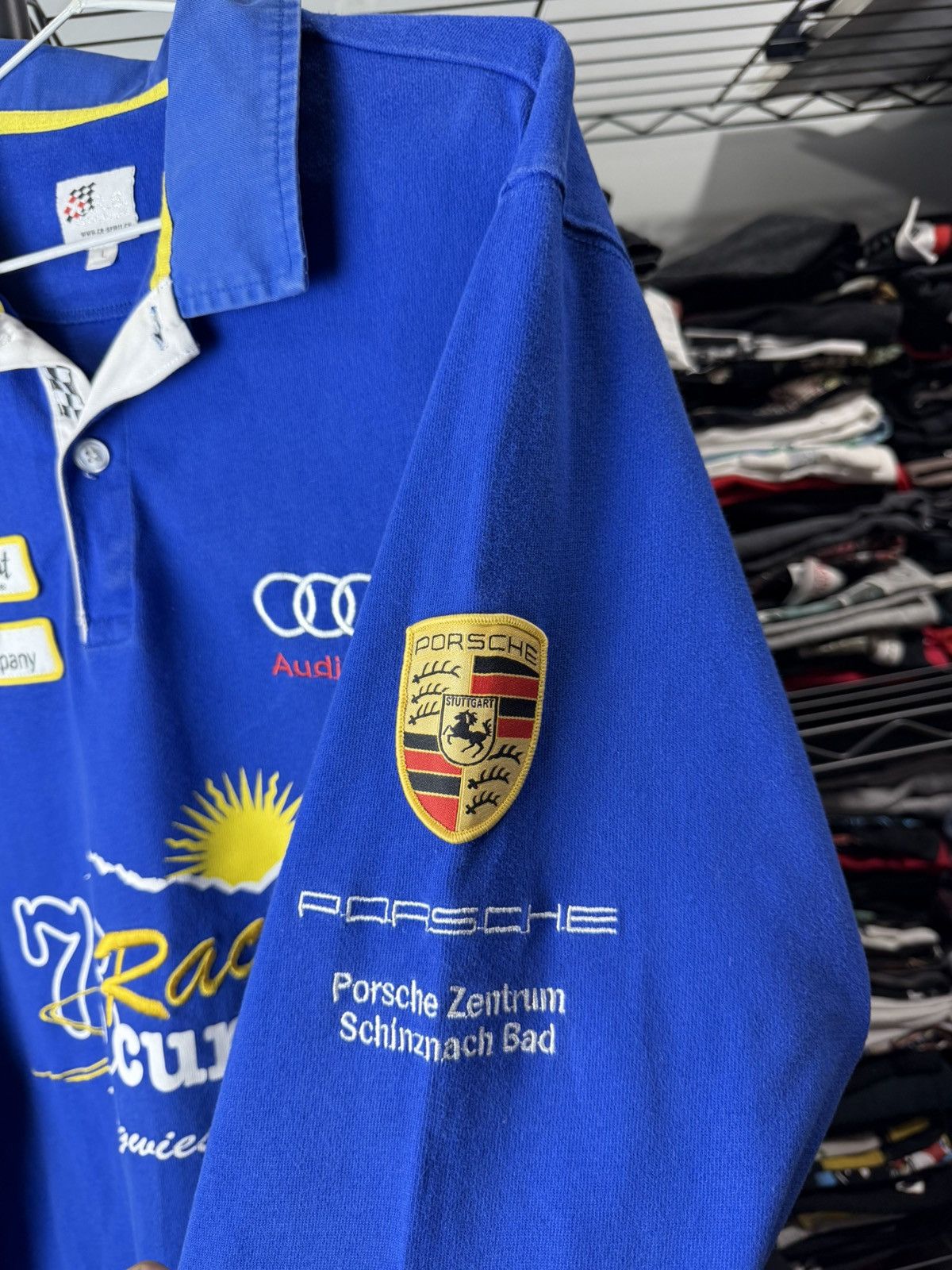Porsche Design Rare! Vintage Audi Porsche Racing Classic Cars Long sleeve Size US L / EU 52-54 / 3 - 9 Thumbnail