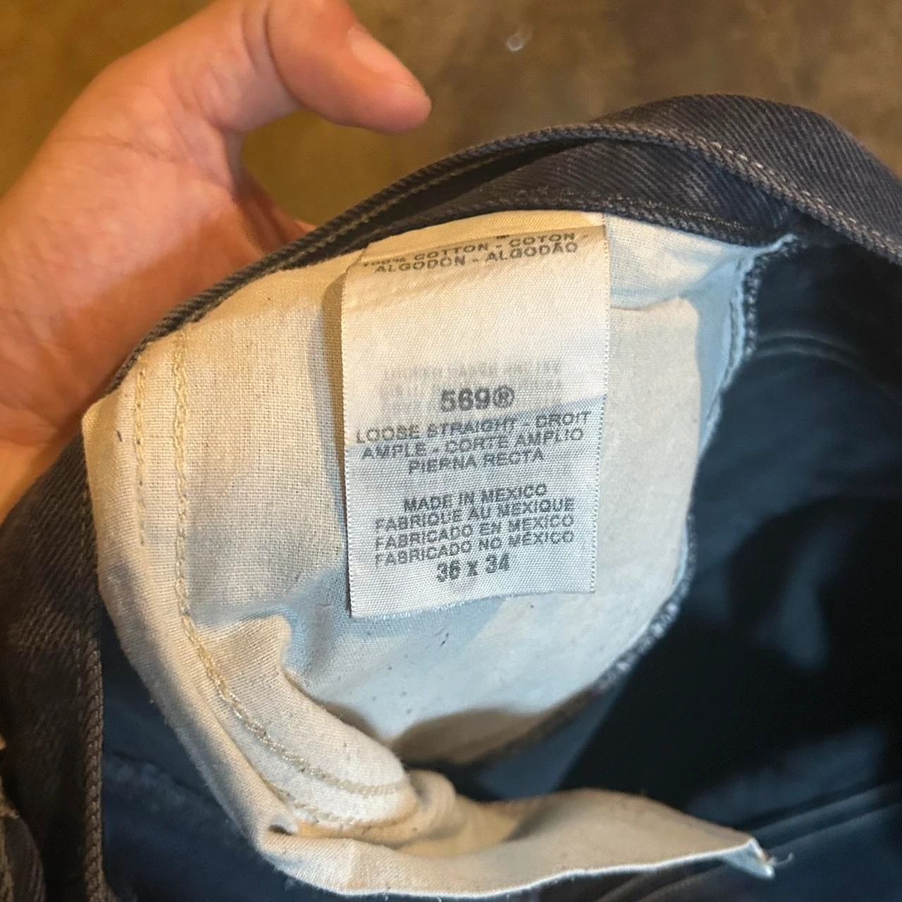 Levi's Vintage Clothing Vintage Levi's 569 salvaged denim loose straight fit Size US 36 / EU 52 - 6 Thumbnail