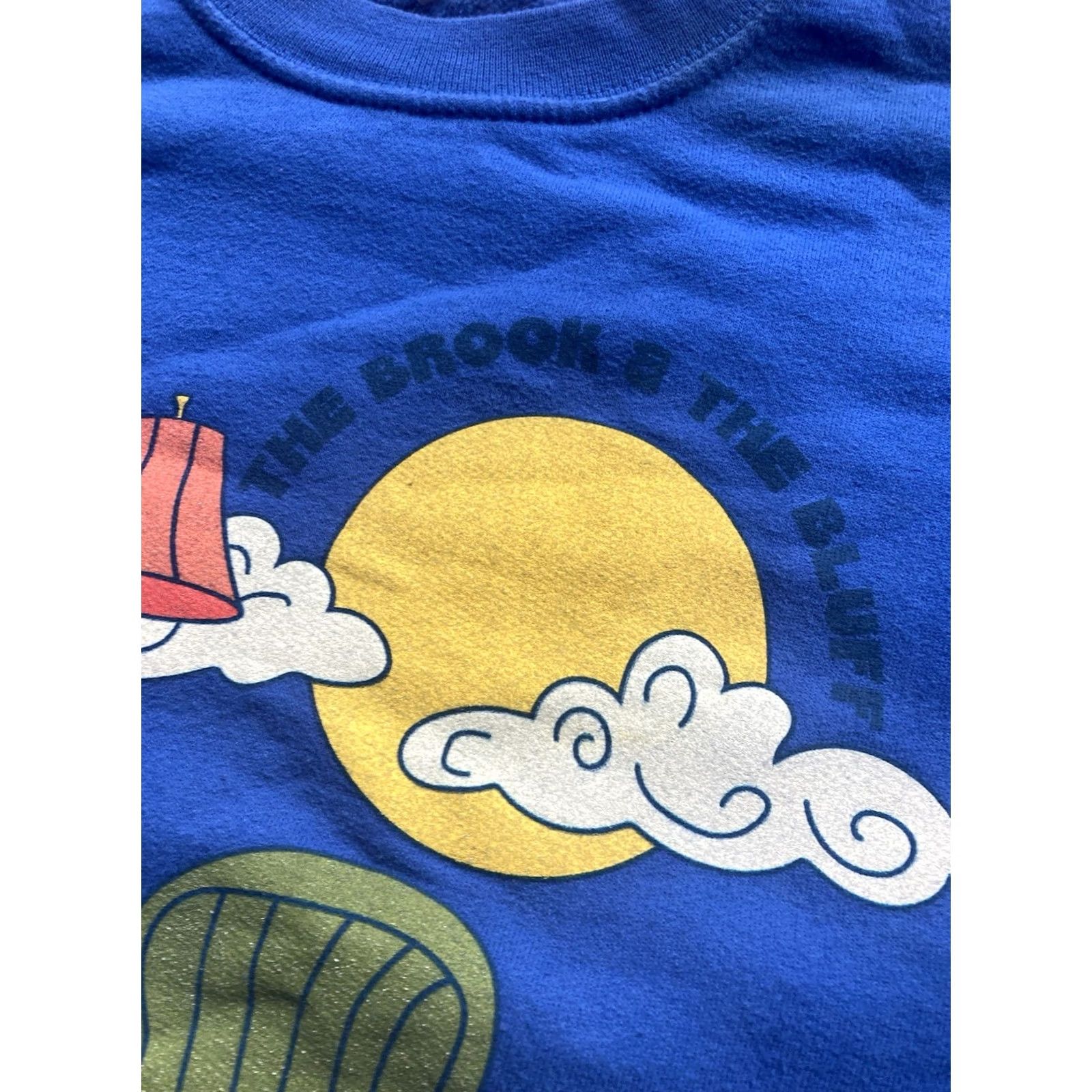 Brooks Bayside Sweatshirt Crewneck Unisex Adults S Blue Graphic Print (The Brook & The Bluff) Size US S / EU 44-46 / 1 - 3 Thumbnail