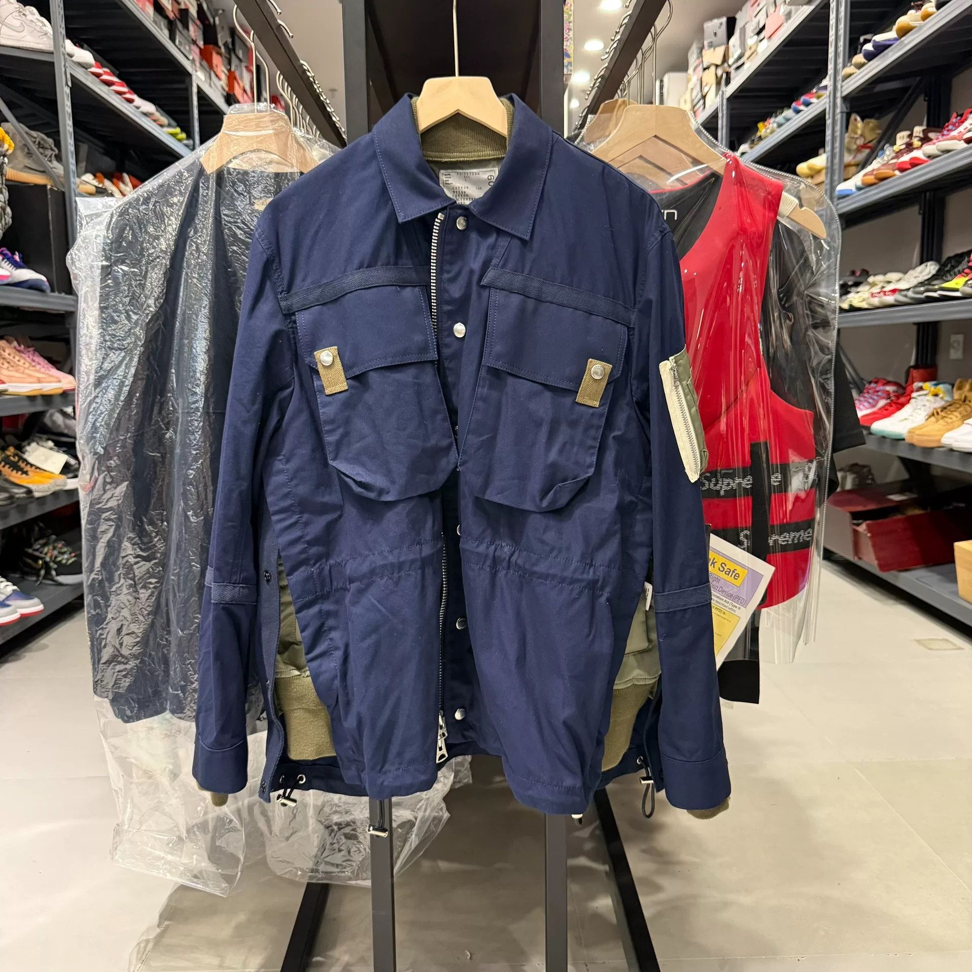 Sacai Sacai S/S 15 Reconstructed Terry cloth MA-1 Bomber | Grailed