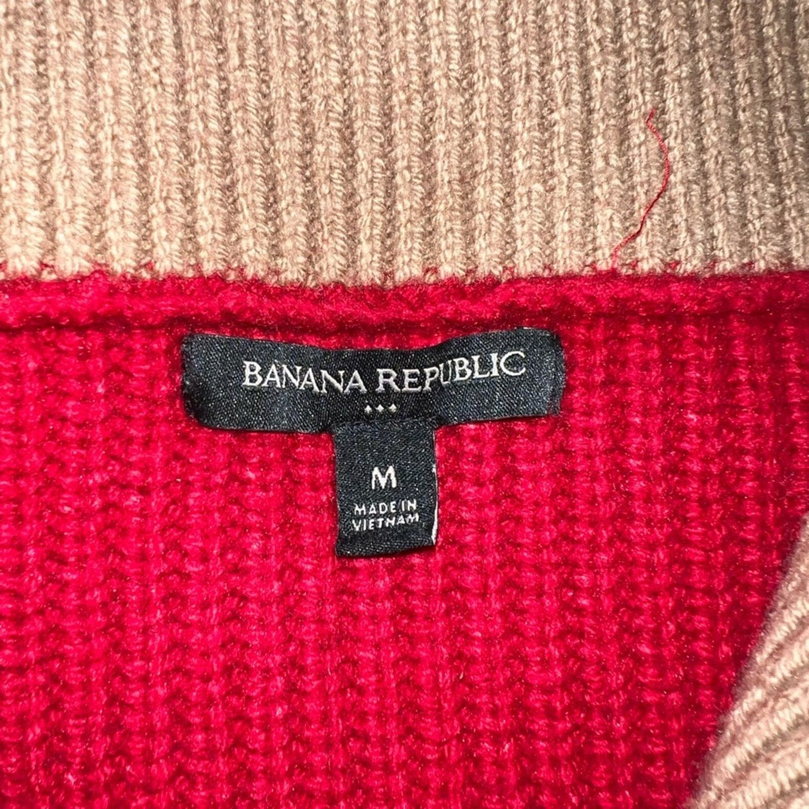 Banana Republic Vintage Y2K Banana Republic Heavy Cotton Ribbed Sweater! Size M / US 6-8 / IT 42-44 - 7 Thumbnail