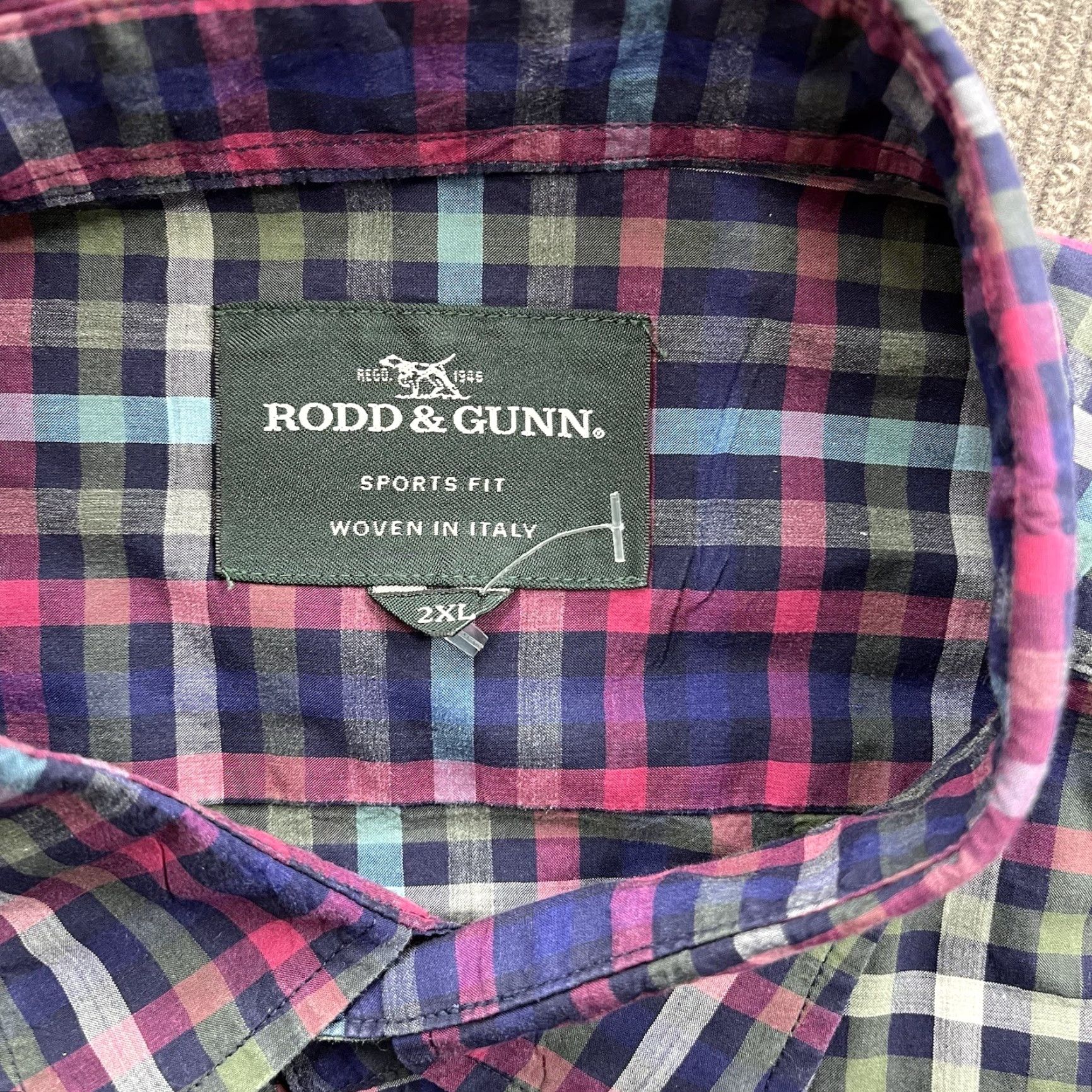 Rodd & Gunn Rodd & Gunn Men Shirt Long Sleeve Plaid Cotton 2XL Button-Up Casual Sports Fit Regular Size US XXL / EU 58 / 5 - 3 Thumbnail