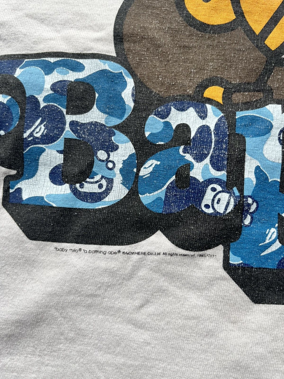 Bape Bape Baby Milo Blue camo tee Size L Size US XL / EU 56 / 4 - 3 Thumbnail