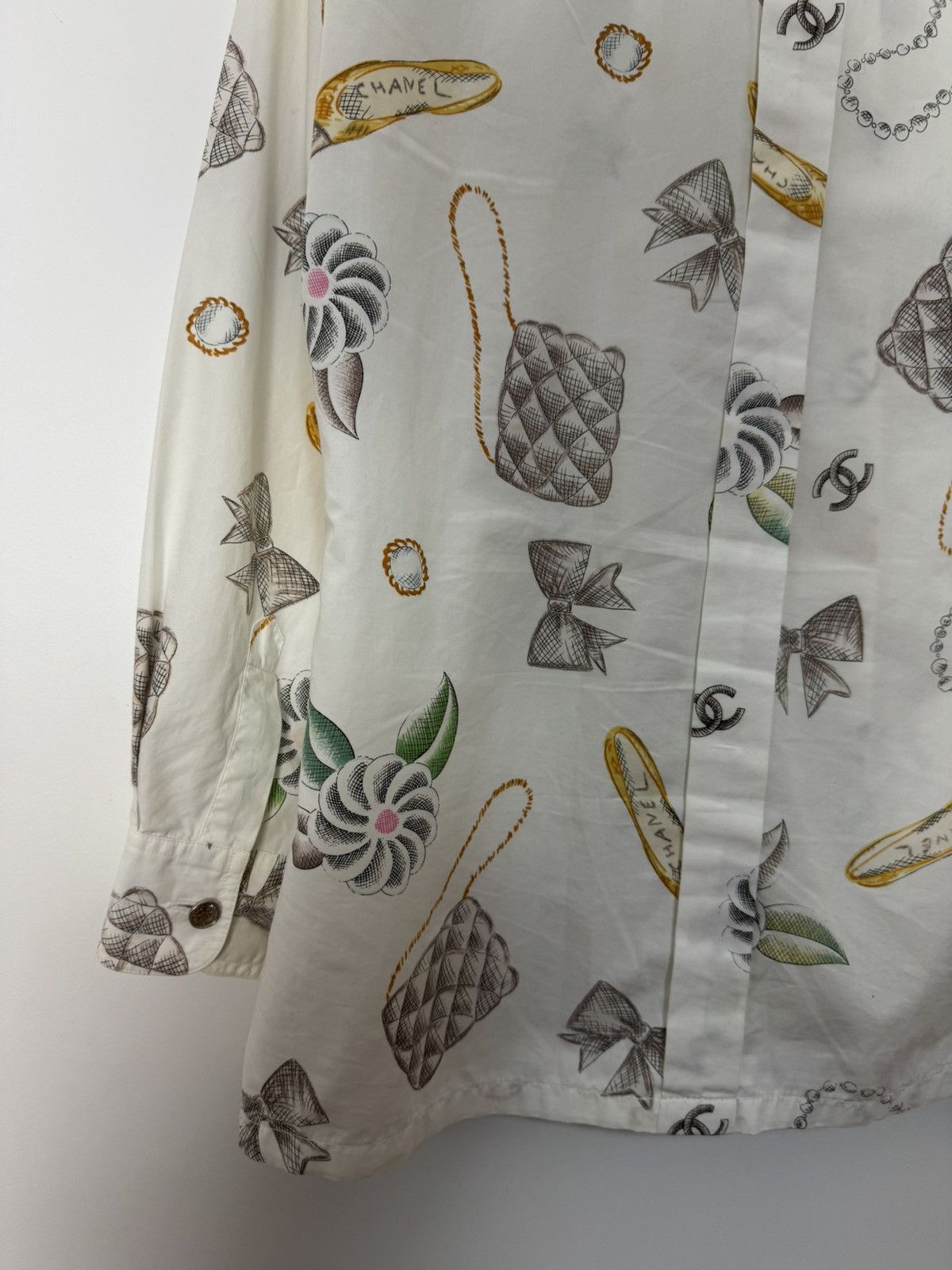 Chanel Chanel SS96 Runway by Karl Lagerfeld Button-Up Blouse Shirt Size M / US 6-8 / IT 42-44 - 7 Thumbnail