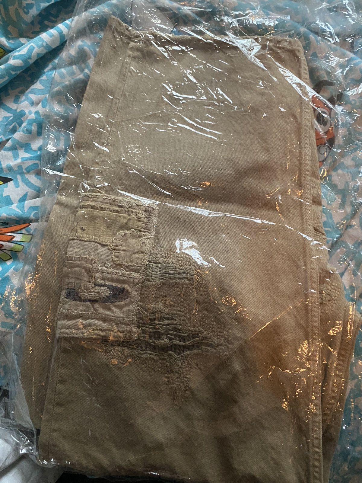 Blackmeans × Supreme Supreme Blackmeans Mended Loose Fit Jeans Dirty Tan 30 Size US 30 / EU 46 - 12 Thumbnail