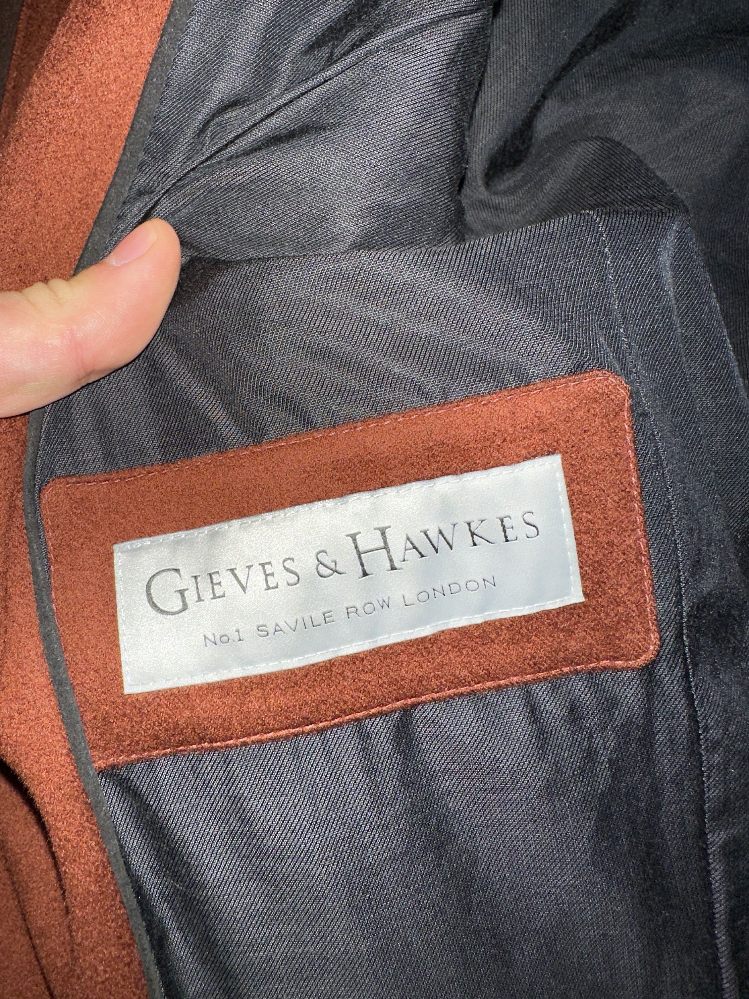 Gieves & Hawkes Gieves Hawkes Savile Row Wool Bomber Jacket Leather Trim 46 Size US S / EU 44-46 / 1 - 3 Thumbnail