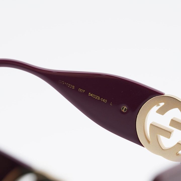 Gucci Gucci GG1022S 007 Sunglasses Brown Square Frame Size ONE SIZE - 7 Thumbnail