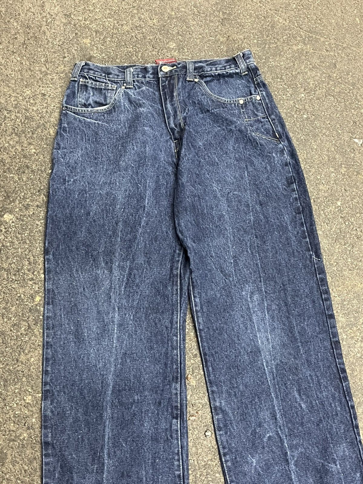 Vintage Y2k baggy fit embroidered def jam skater denim hype rare Size US 32 / EU 48 - 6 Thumbnail
