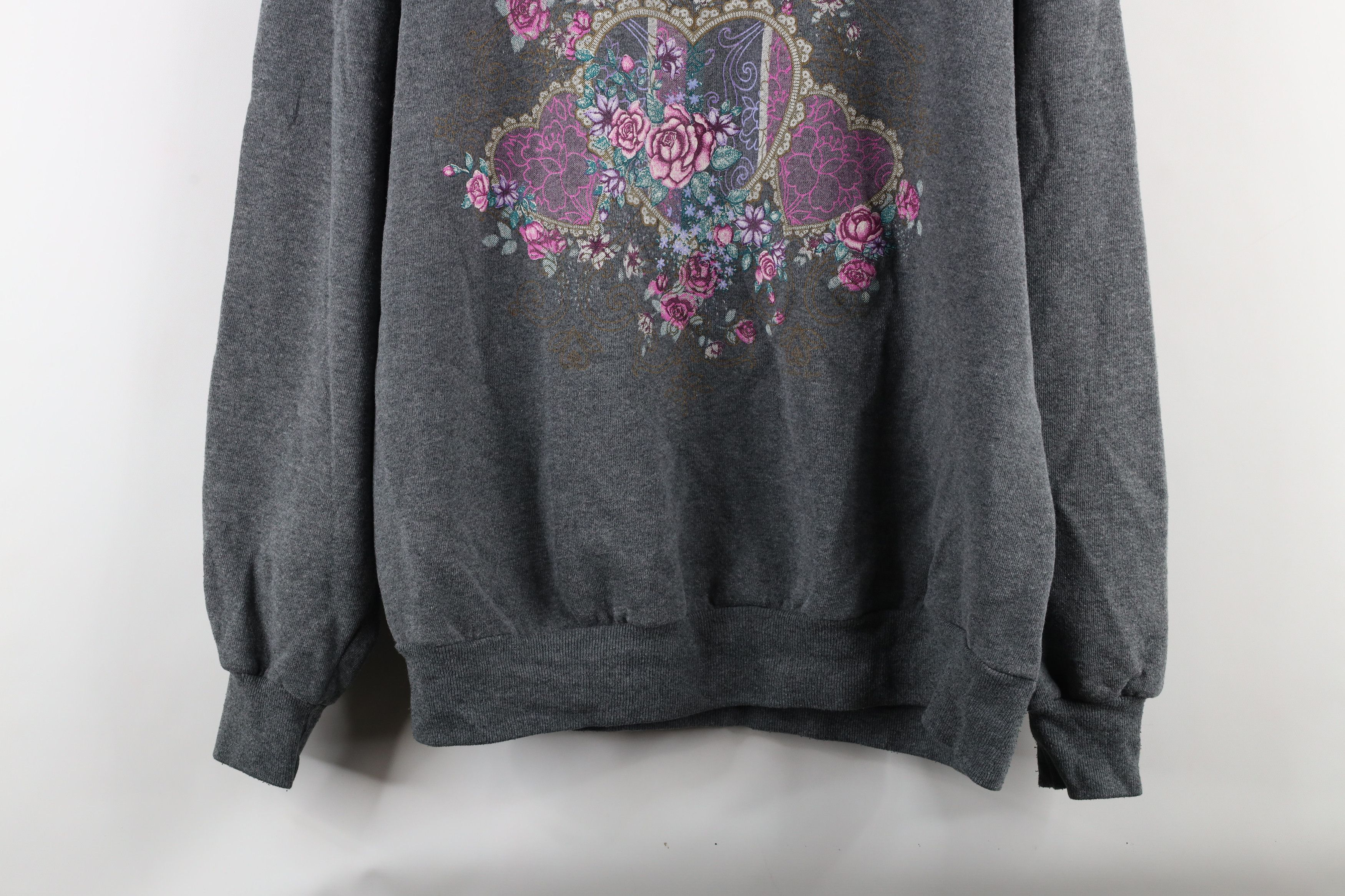 Vintage Vintage 90s Country Primitive Turtleneck Sweatshirt USA Size L / US 10 / IT 46 - 3 Thumbnail