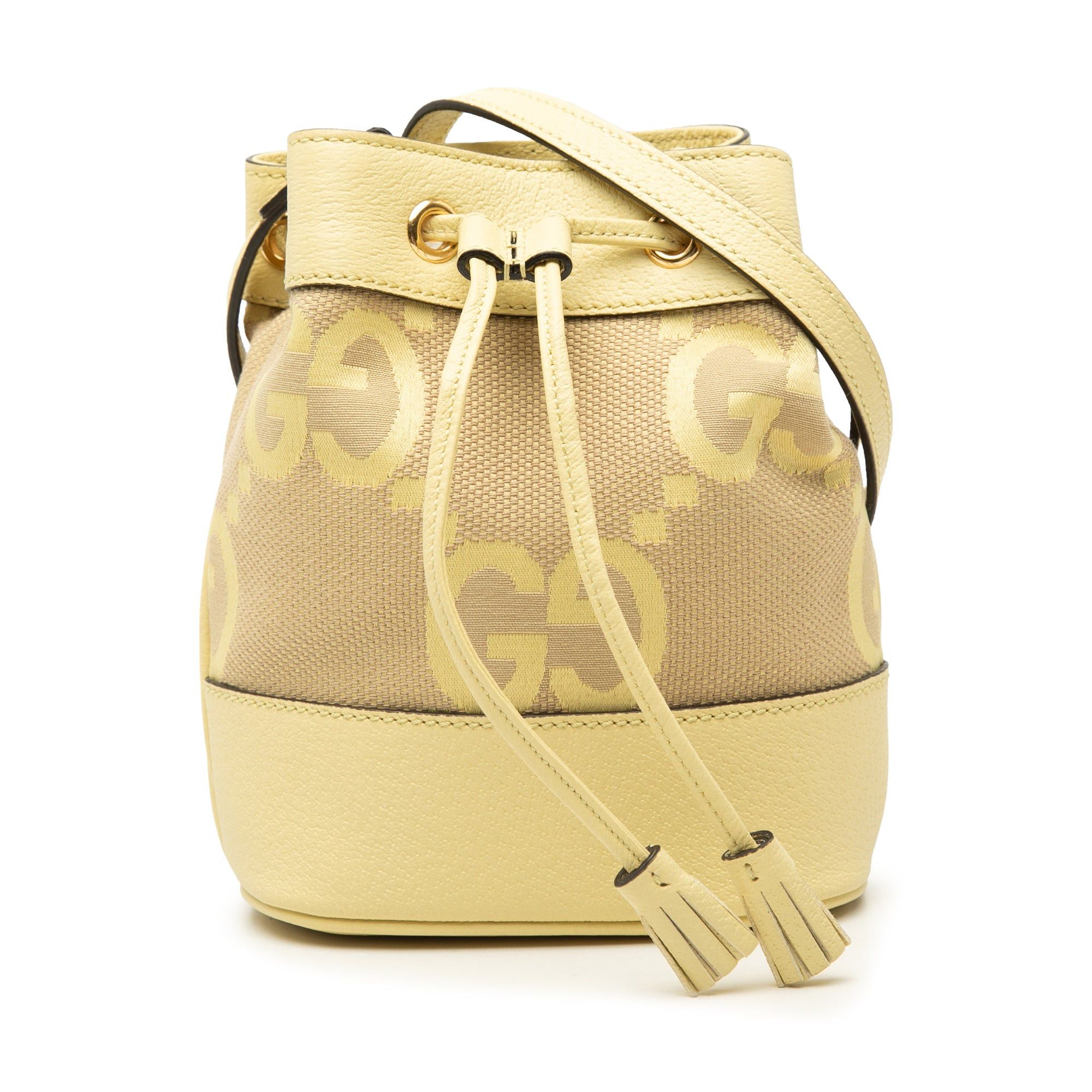 Gucci Jumbo GG Canvas and Calfskin Ophidia Bucket Bag Size ONE SIZE - 1 Thumbnail