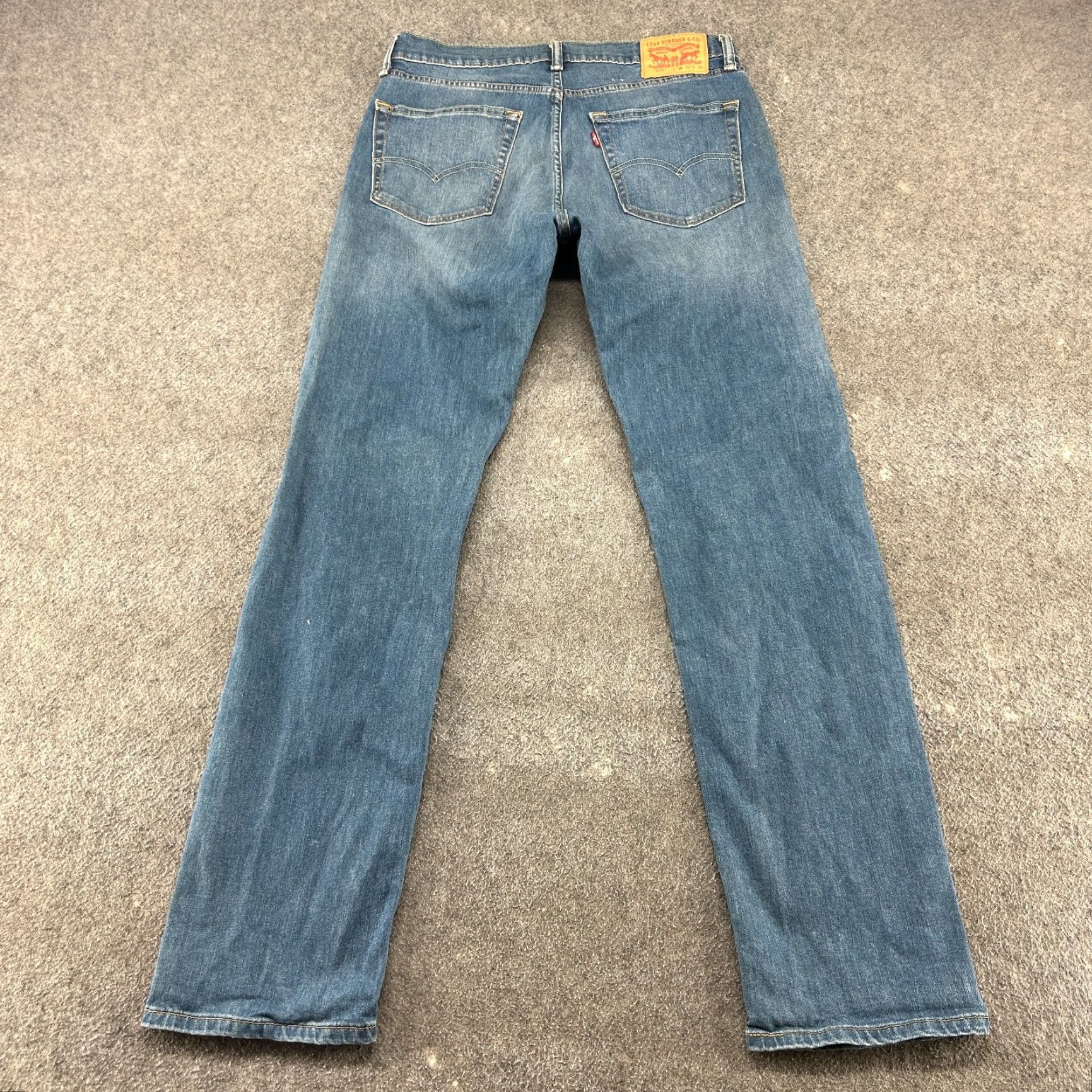 Levi's Levi's 505 Jeans Mens 32x34 Blue Regular Fit Straight Size US 32 / EU 48 - 5 Thumbnail