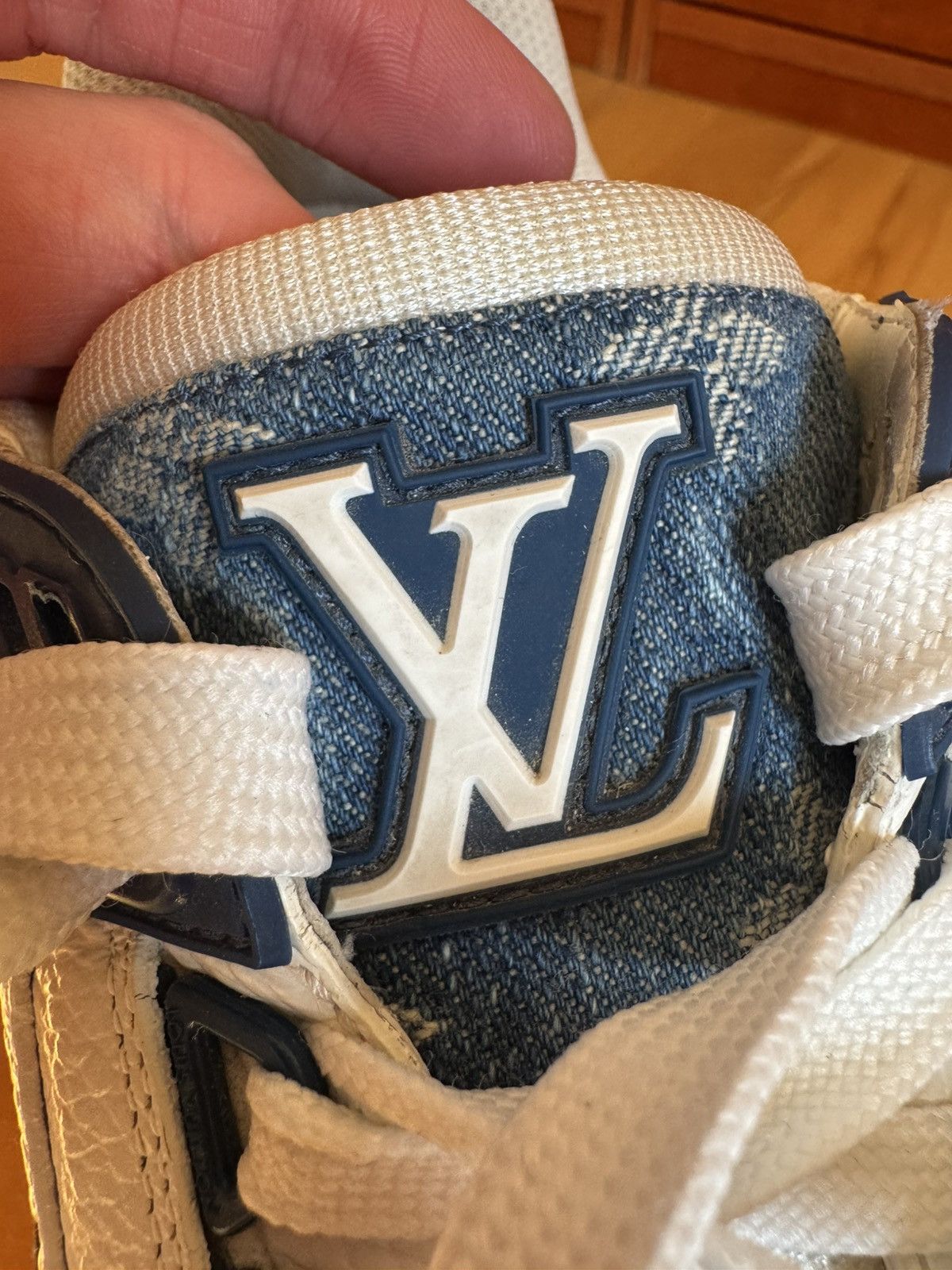 Louis Vuitton Louis Vuitton LV Trainer Blue Denim Size US 8.5 / EU 41-42 - 11 Thumbnail
