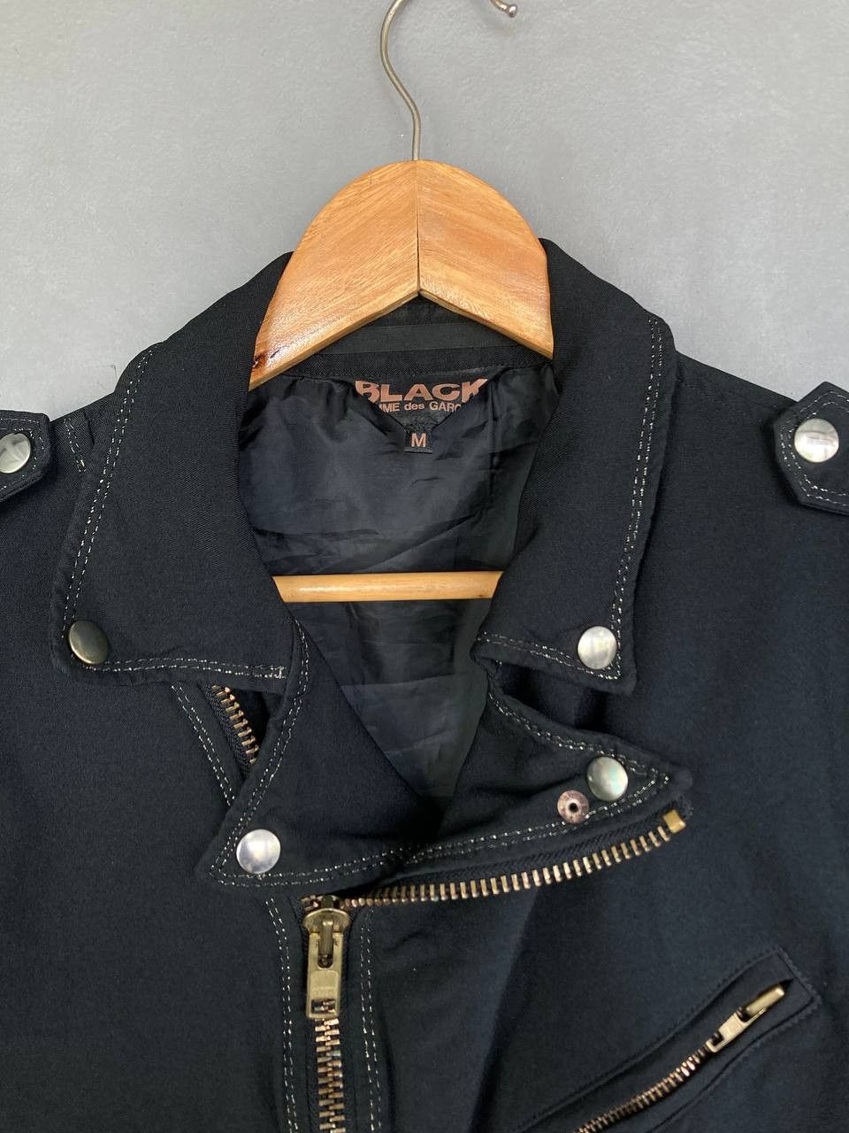 Comme des Garcons Black Lightweight Motorcycle jacket Size US M / EU 48-50 / 2 - 4 Thumbnail