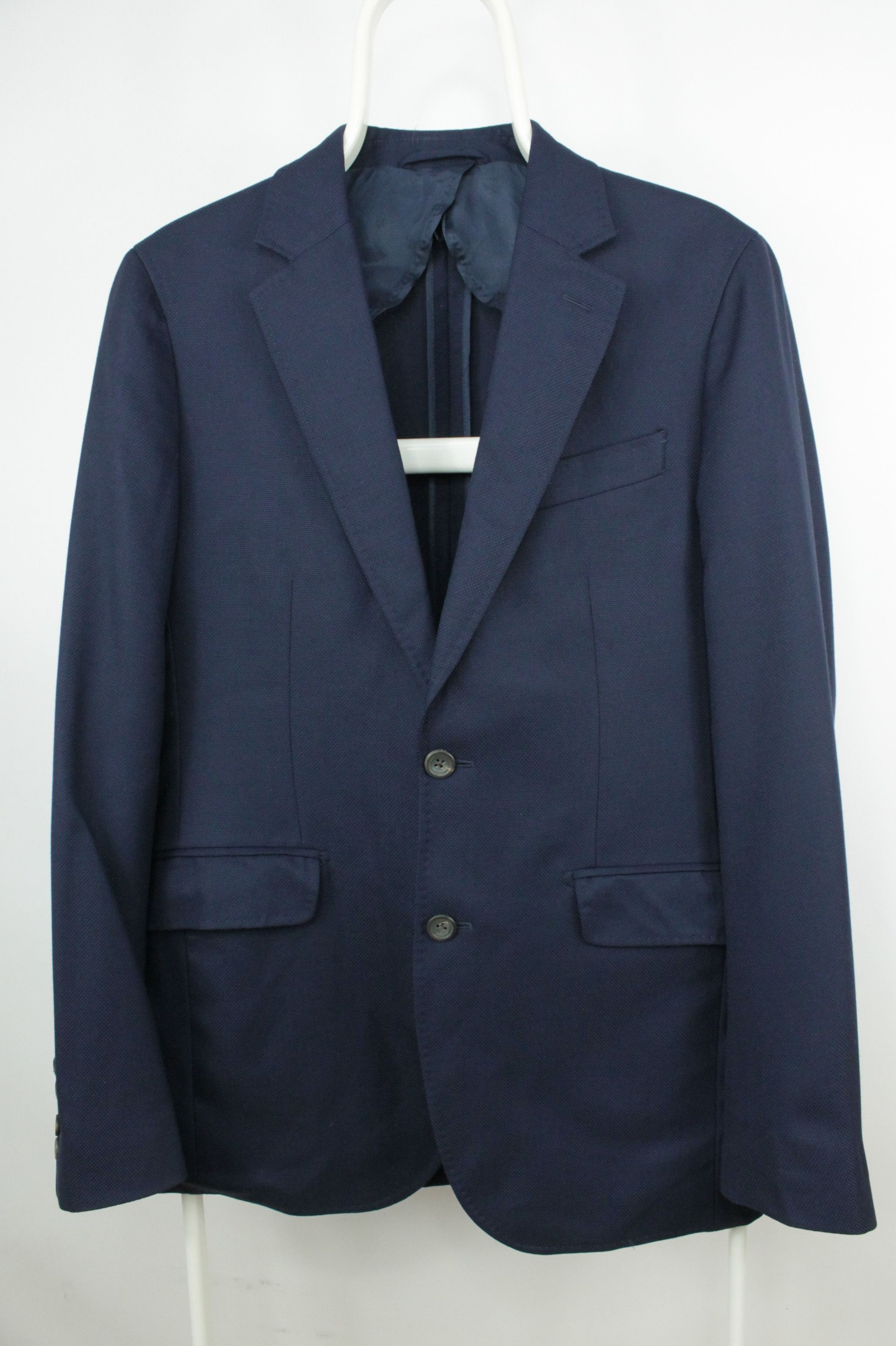 Hackett Hackett Mayfair Journey Hopsack Slim Fit Wool Blazer Jacket Size US M / EU 48-50 / 2 - 1 Thumbnail