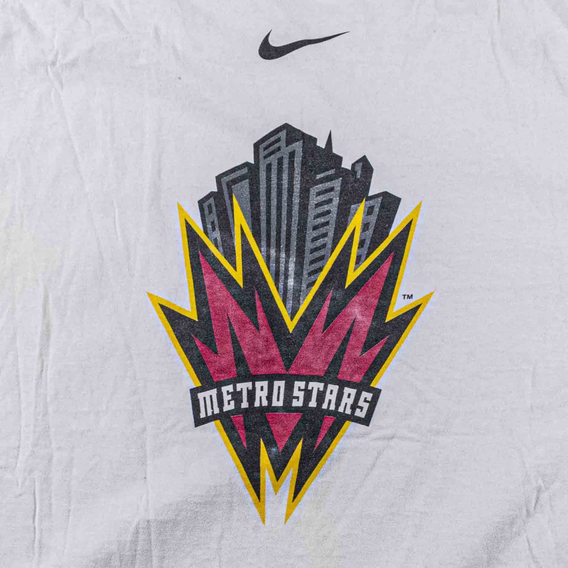 Nike NIKE New York MetroStars Taxi Swoosh T-Shirt Distressed Size US XXL / EU 58 / 5 - 23 Thumbnail
