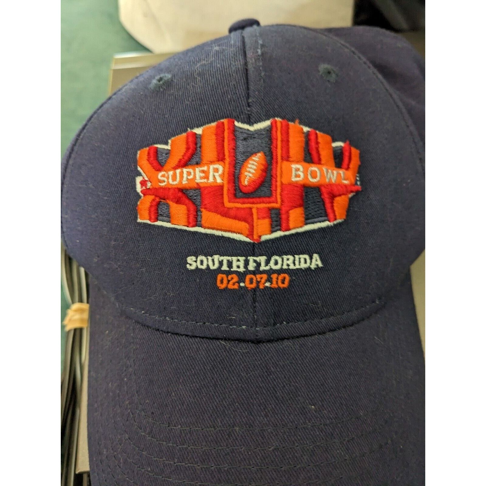 Reebok NFL Super Bowl XLIV 2010 Stadium Hat with Holograph Sticker Size ONE SIZE - 6 Thumbnail