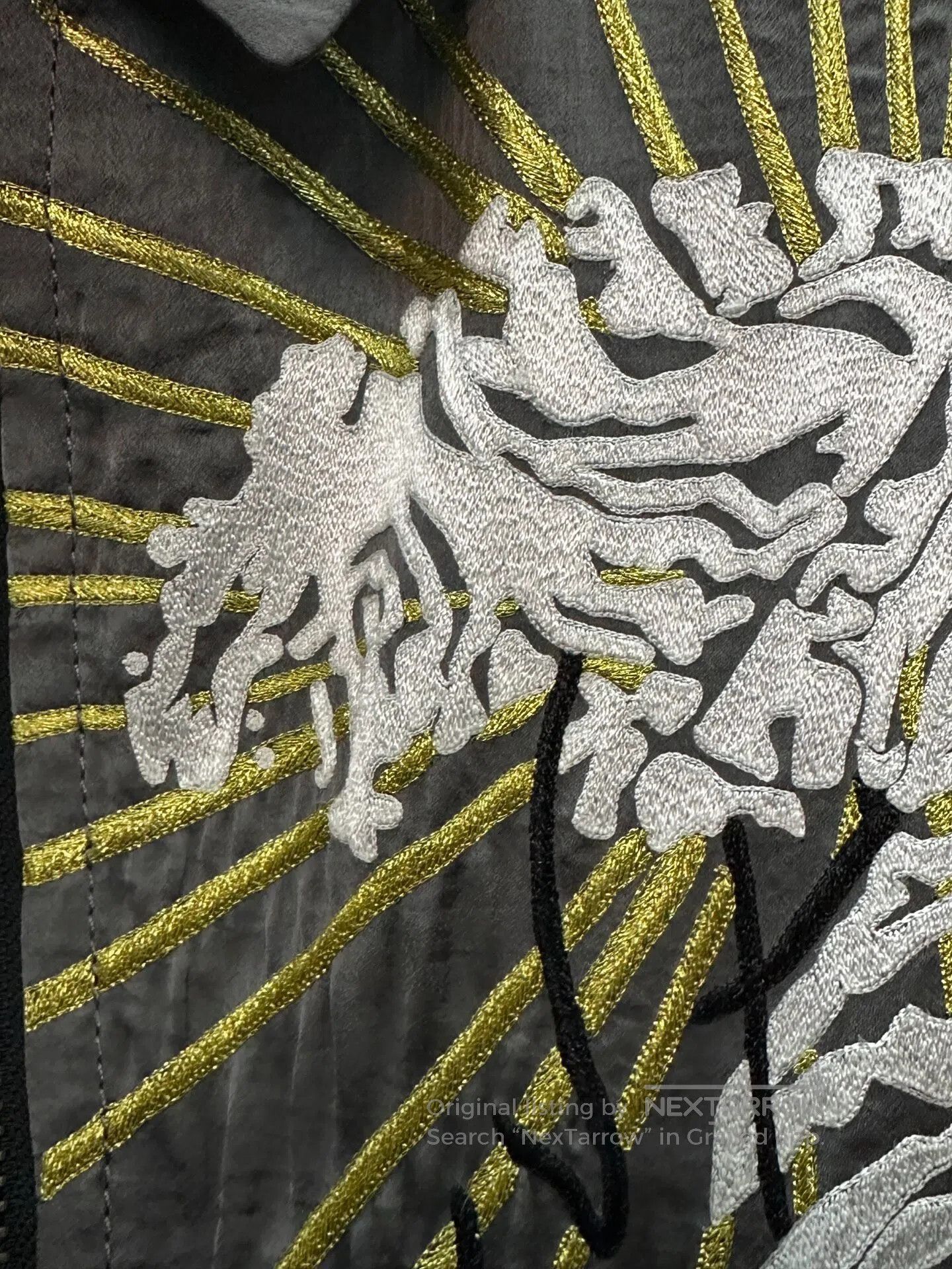 Haider Ackermann haider ackermann 16SS Silk White Tiger Embroidered Jacket| Size US L / EU 52-54 / 3 - 5 Thumbnail