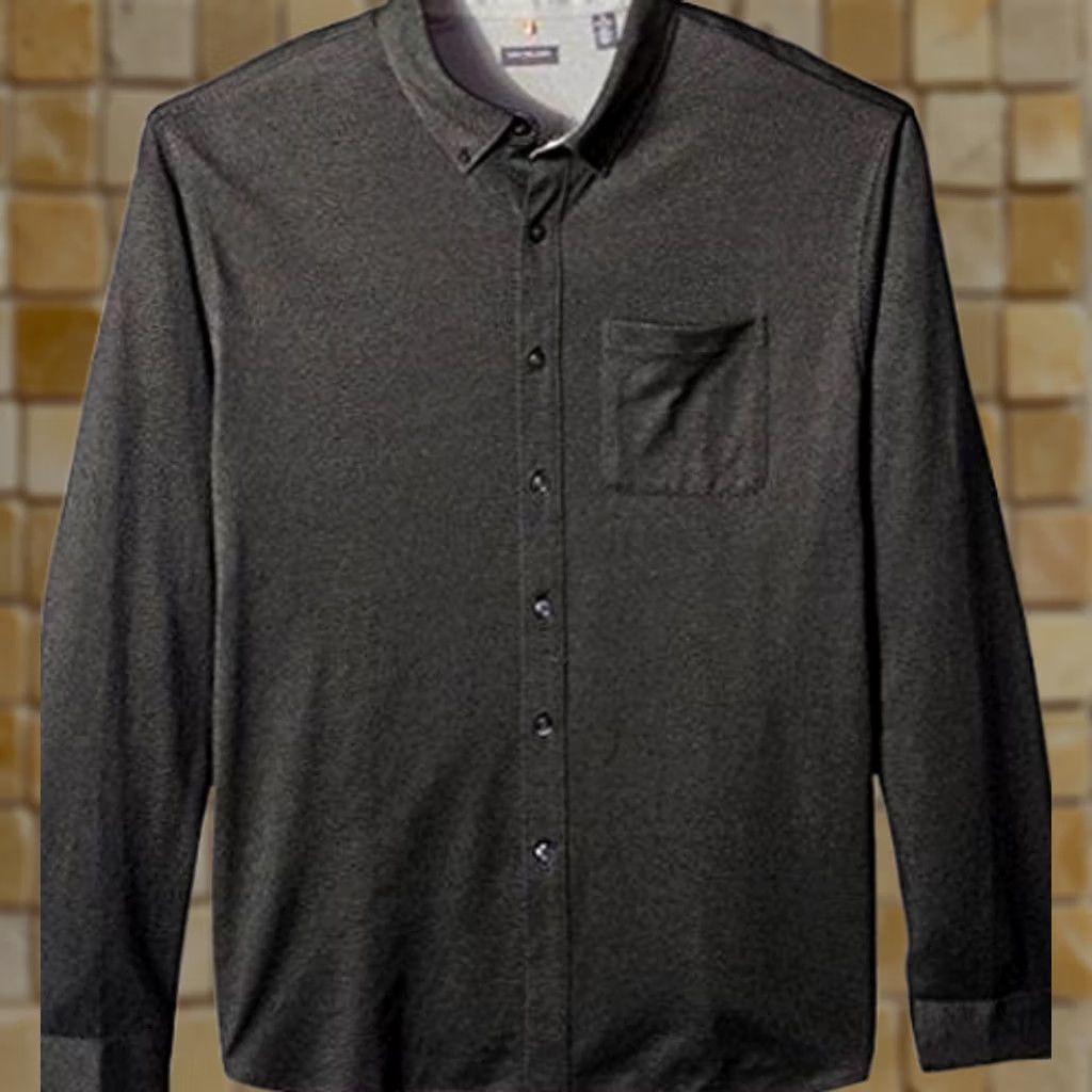 Van Heusen VINTAGE? NEW MENS VAN HEUSEN TRAVLER KNIT LONG SLEEVE NATURAL STRETCH NICKEL GREY SIZE L Size US L / EU 52-54 / 3 - 1 Preview