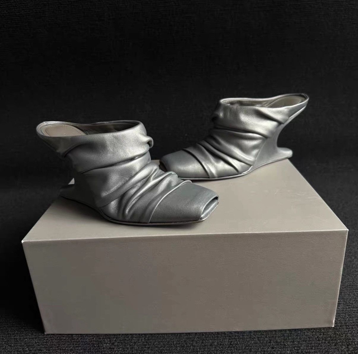 Rick Owens special shaped high heels Size US 8 / IT 38 - 1 Thumbnail