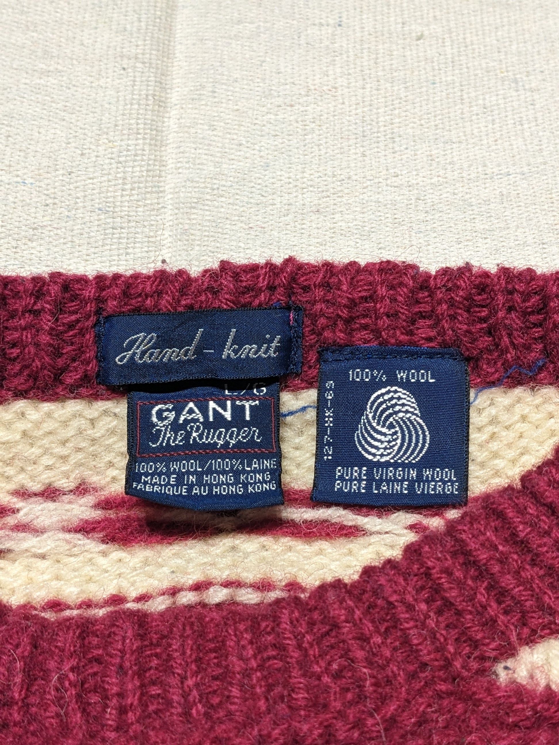 Gant Vintage Gant Hand knit Sweater men's M Size US M / EU 48-50 / 2 - 6 Thumbnail