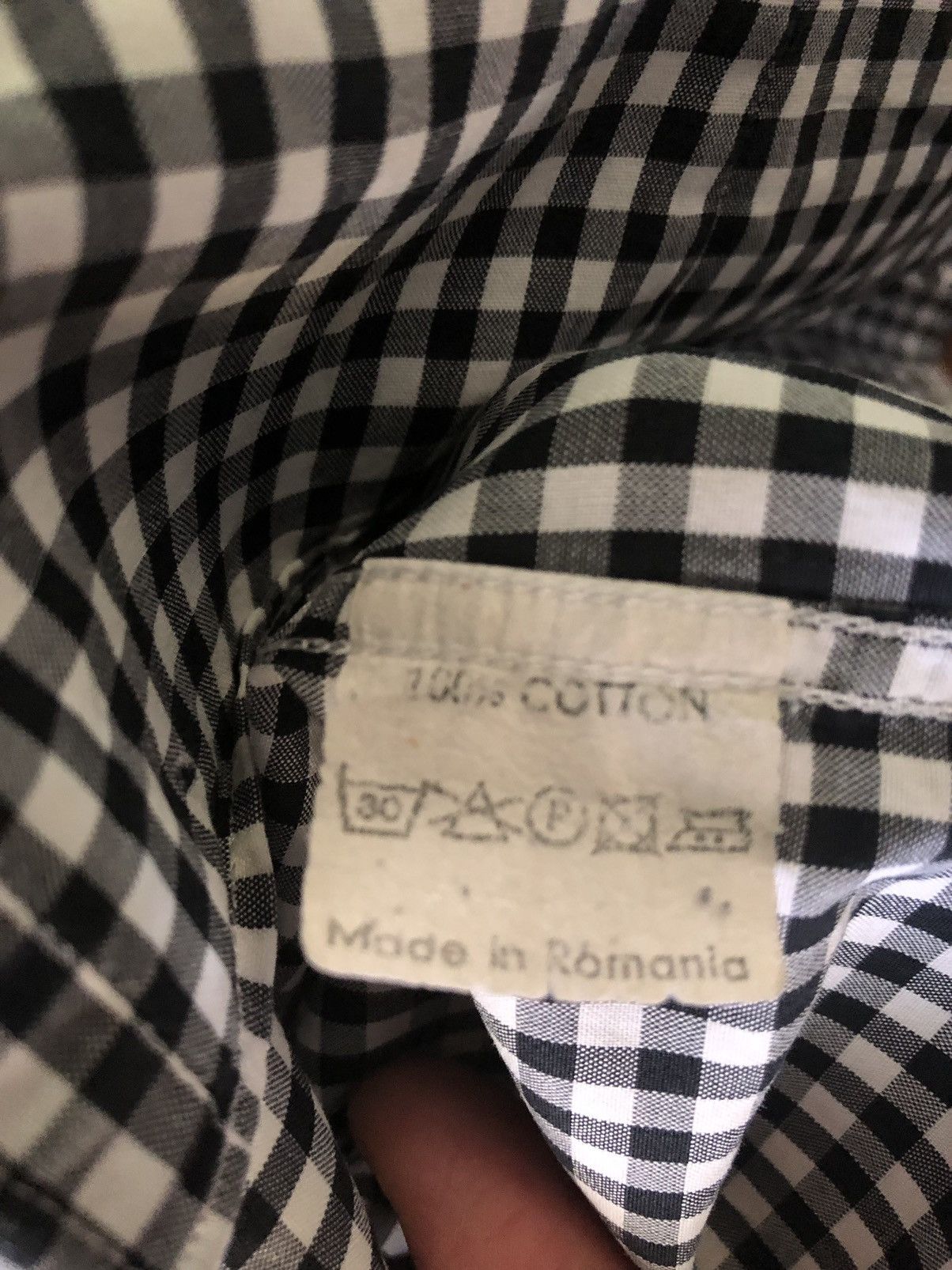 Dries Van Noten Dries Van Noten Gingham Dress Shirt size 50 Size US M / EU 48-50 / 2 - 5 Thumbnail