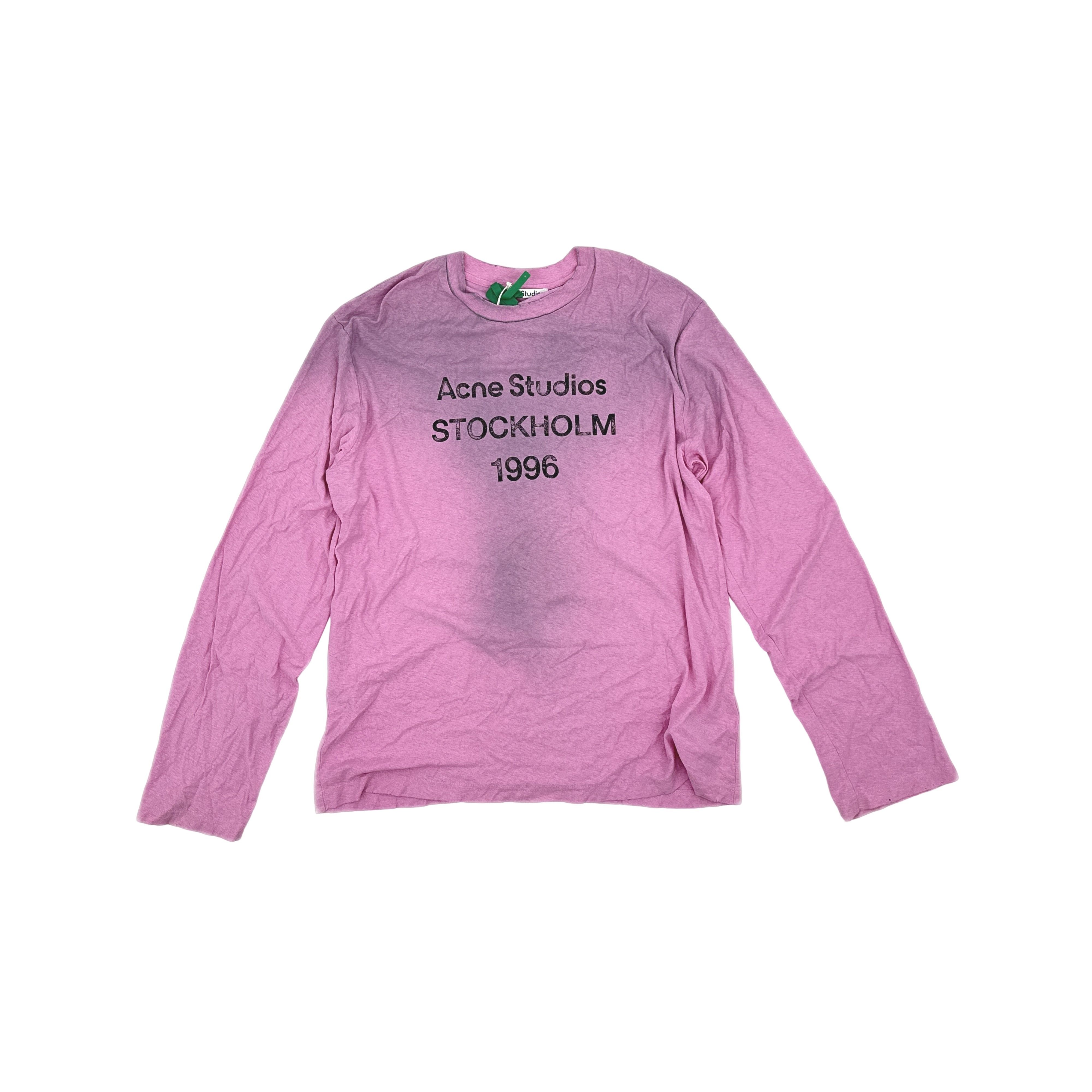 Acne Studios Acne Studios Stockholm 1996 Faded Pink Long Sleeve Size M Size US M / EU 48-50 / 2 - 1 Thumbnail