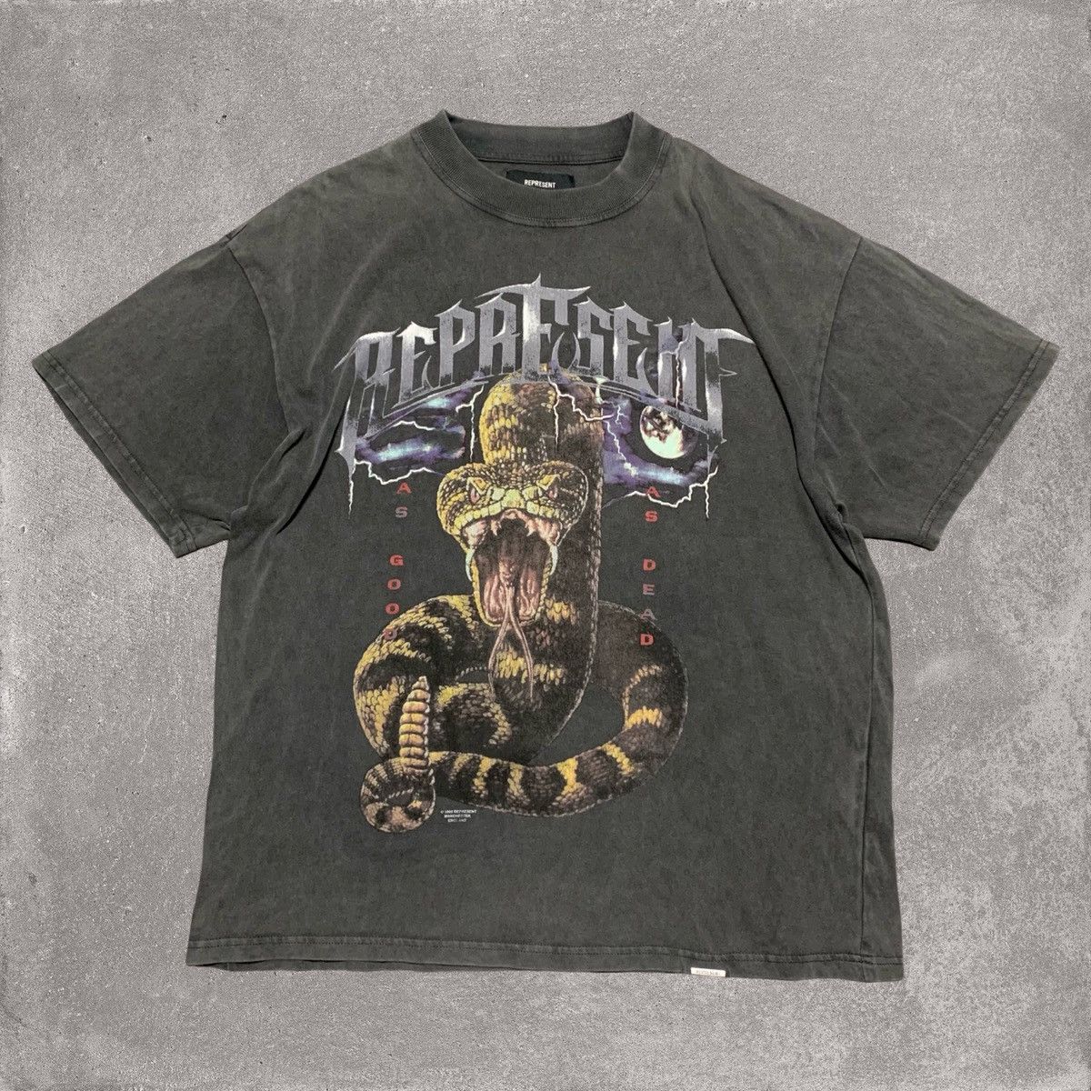 Represent Clo. Represent Large As Good As Dead Vintage Grey Tee Size US L / EU 52-54 / 3 - 1 Thumbnail