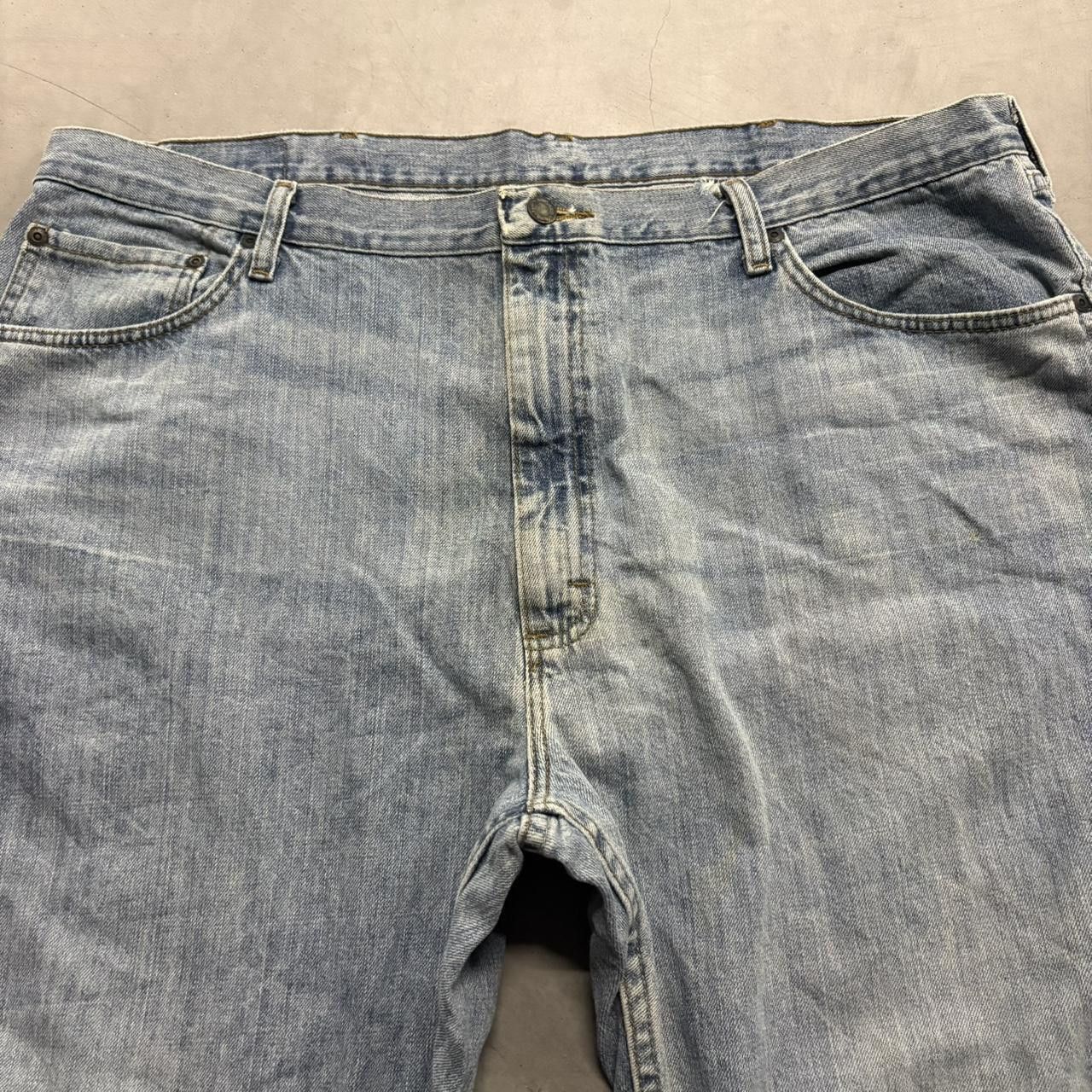 Vintage Crazy Vintage Y2K/2000s Workwear Style Baggy Wrangler Medium Wash Denim Jeans! Size US 42 / EU 58 - 2 Thumbnail