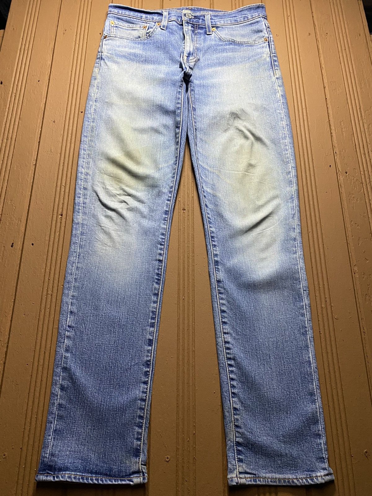 Levi's Vintage Levis 511 Y2K Big E Faded Wash Slim Jeans Size US 31 - 1 Thumbnail
