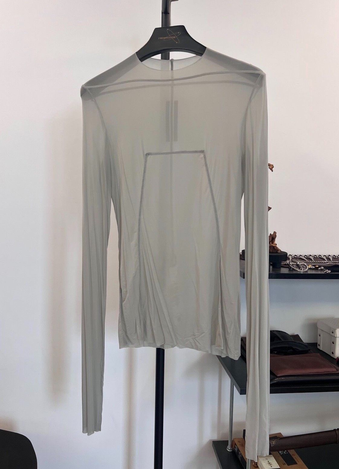 Rick Owens Rick Owens EDFU 23 Sheer Long Sleeve Top-2508 | Grailed