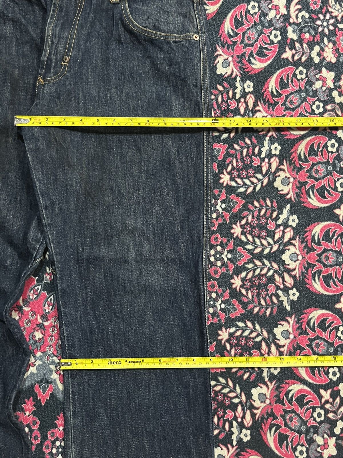 X-LARGE Vintage X-Large Dark Blue Washed Frayed Leg Loose Jeans Size US 32 / EU 48 - 14 Thumbnail