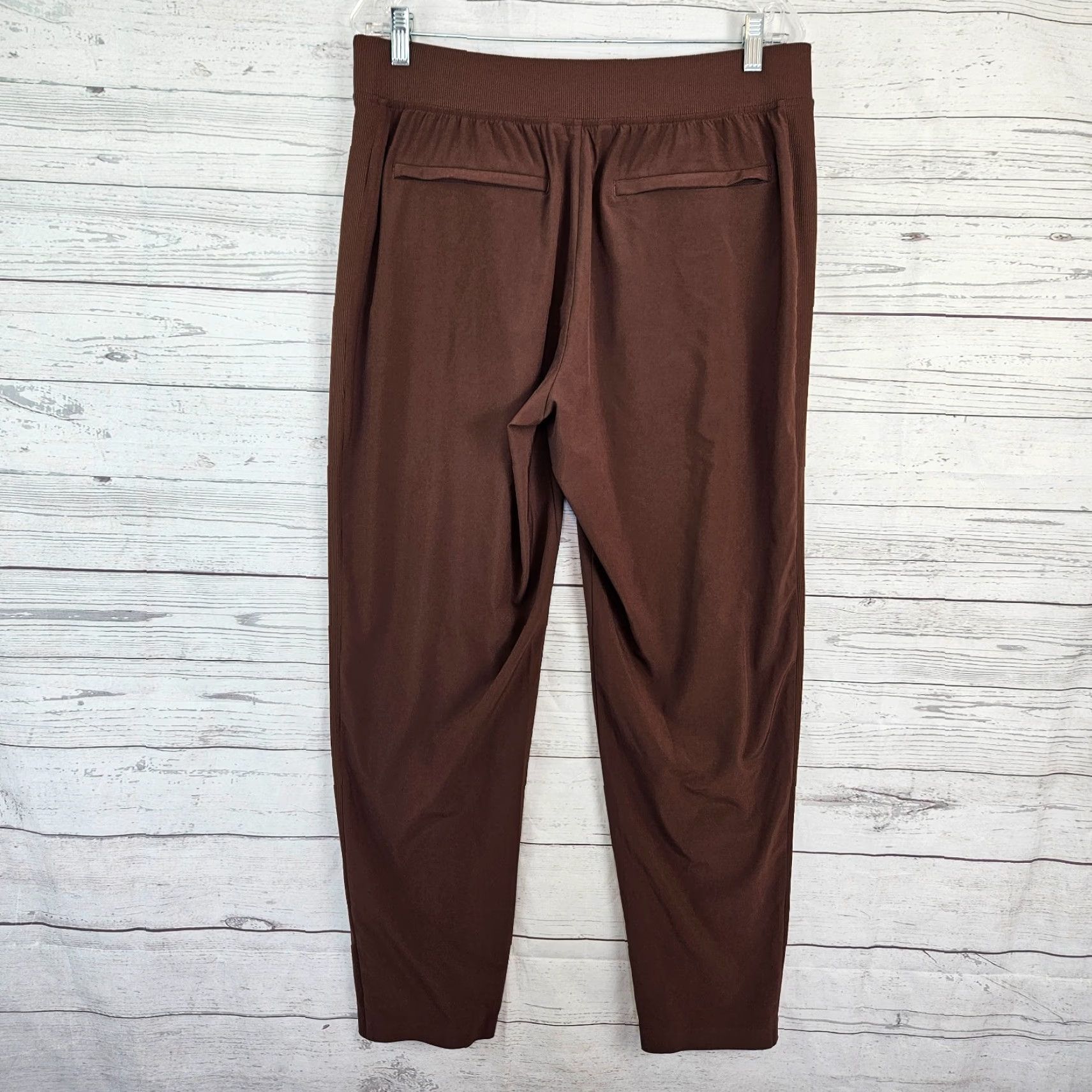 Athleta Athleta Pant Ankle Womens 12 Brown High Rise Pull On Athleisure Size 34" / US 12 / IT 48 - 3 Thumbnail
