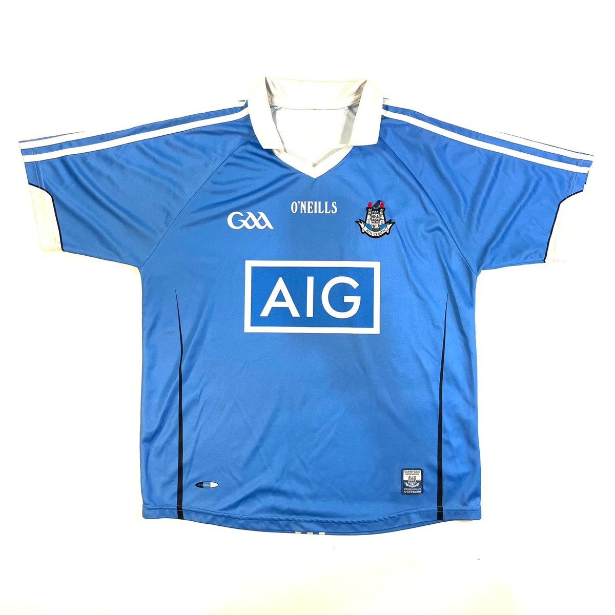 O'Neills Ath cliath GAA jersey in blue and white polo shirt tee rugby Size US L / EU 52-54 / 3 - 1 Thumbnail