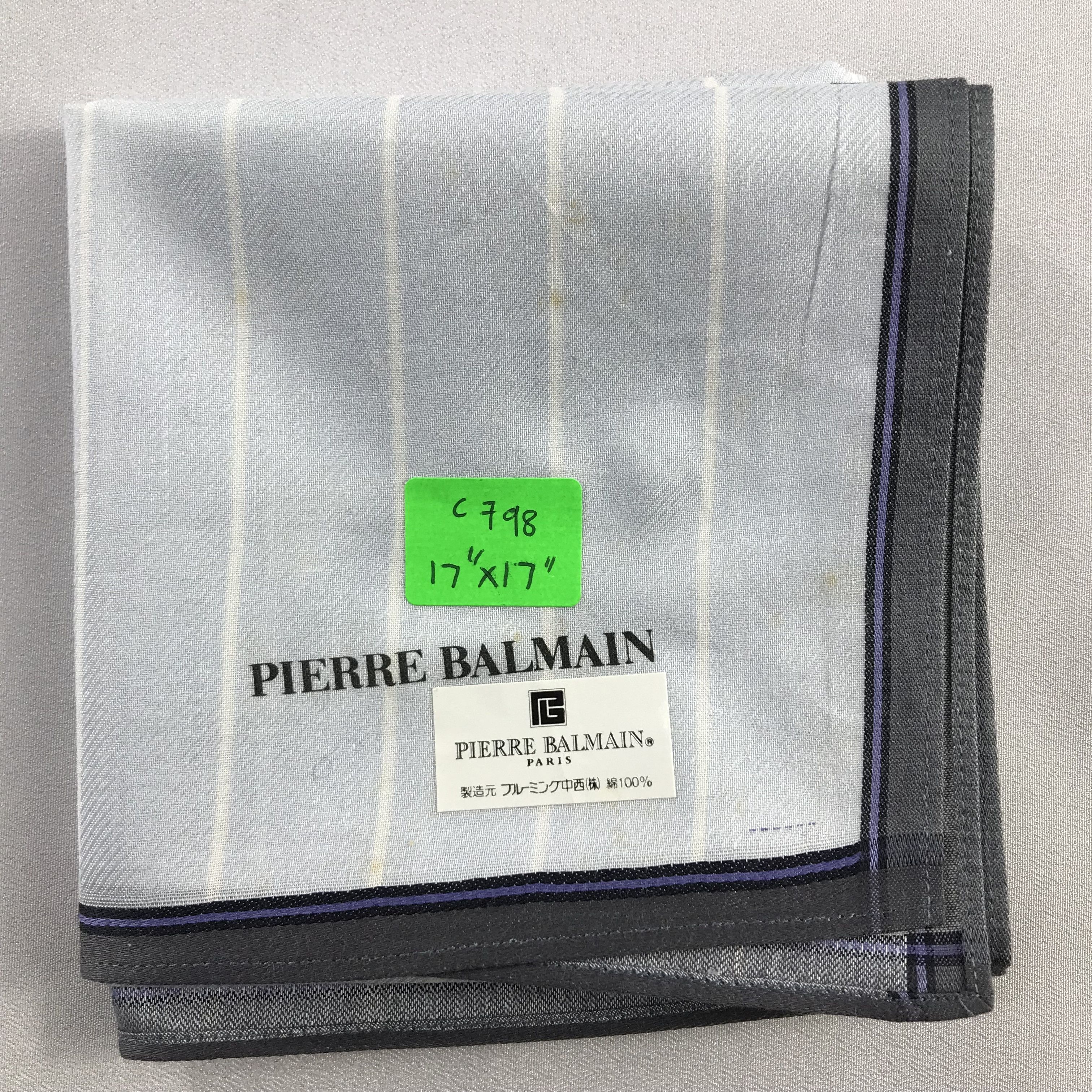 Pierre Balmain Pierre Balmain Handkerchief / Bandana / Neckerchief C798 Size ONE SIZE - 7 Thumbnail